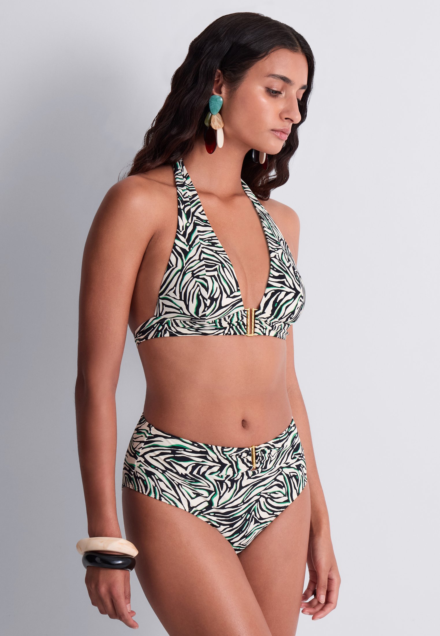 Alexa high-waisted bikini bottoms AUBADE Black