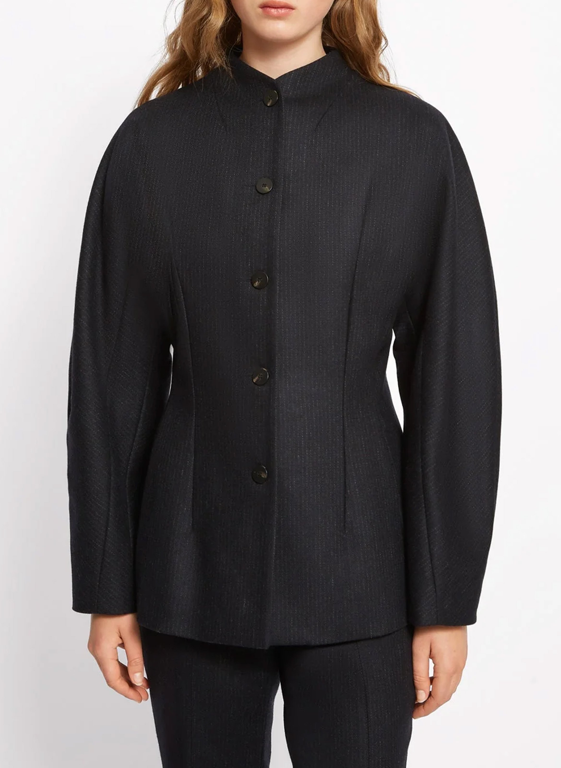 Aquarelle - Taillierte Baumwolljacke  ROSEANNA Schwarz