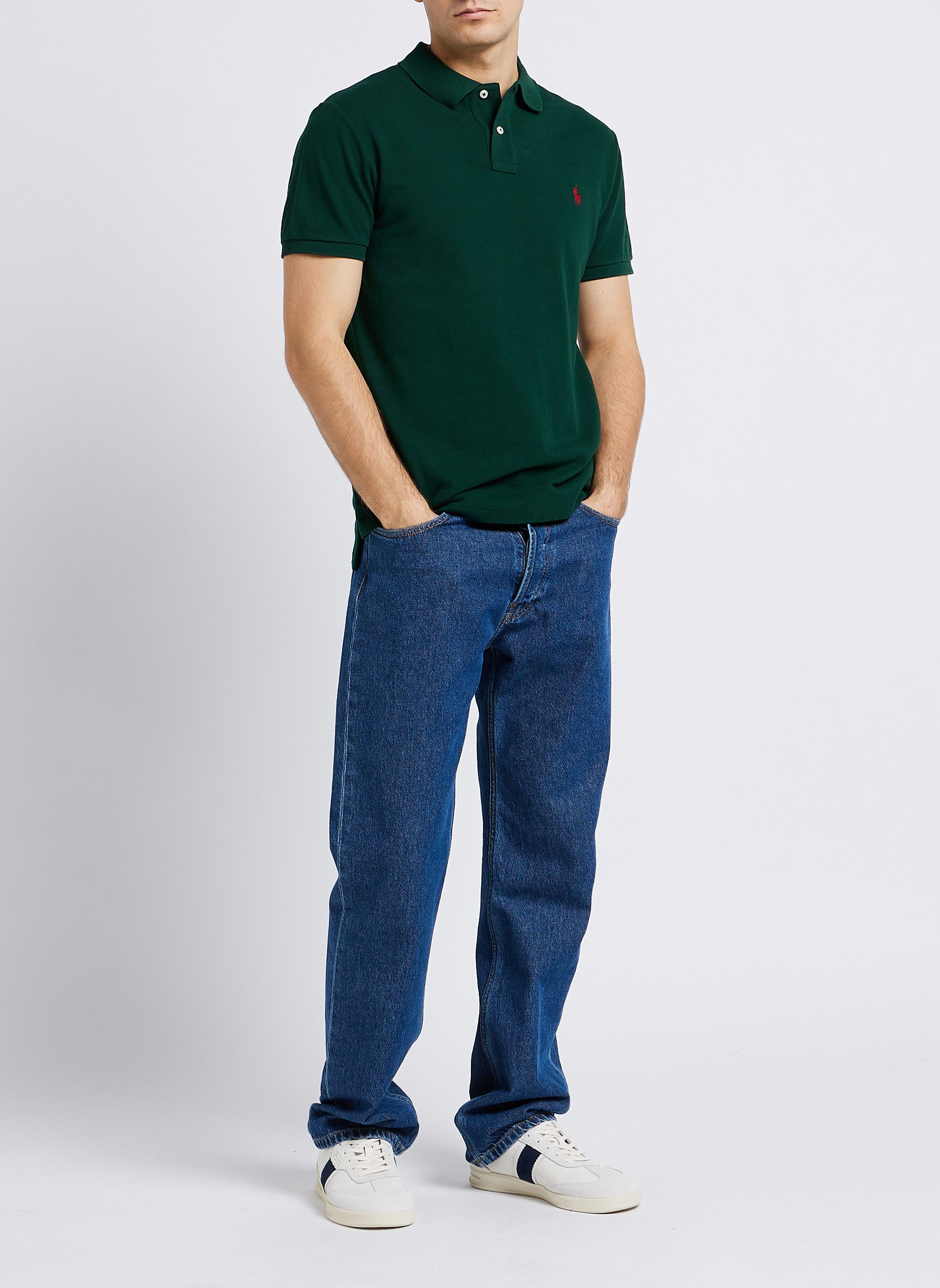 Polo slim-fit en coton piqué POLO RALPH LAUREN Vert