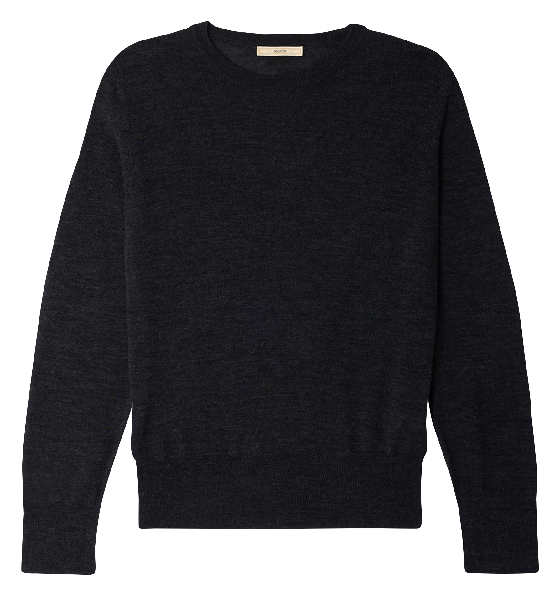 Pull col rond en laine SESSUN Gris