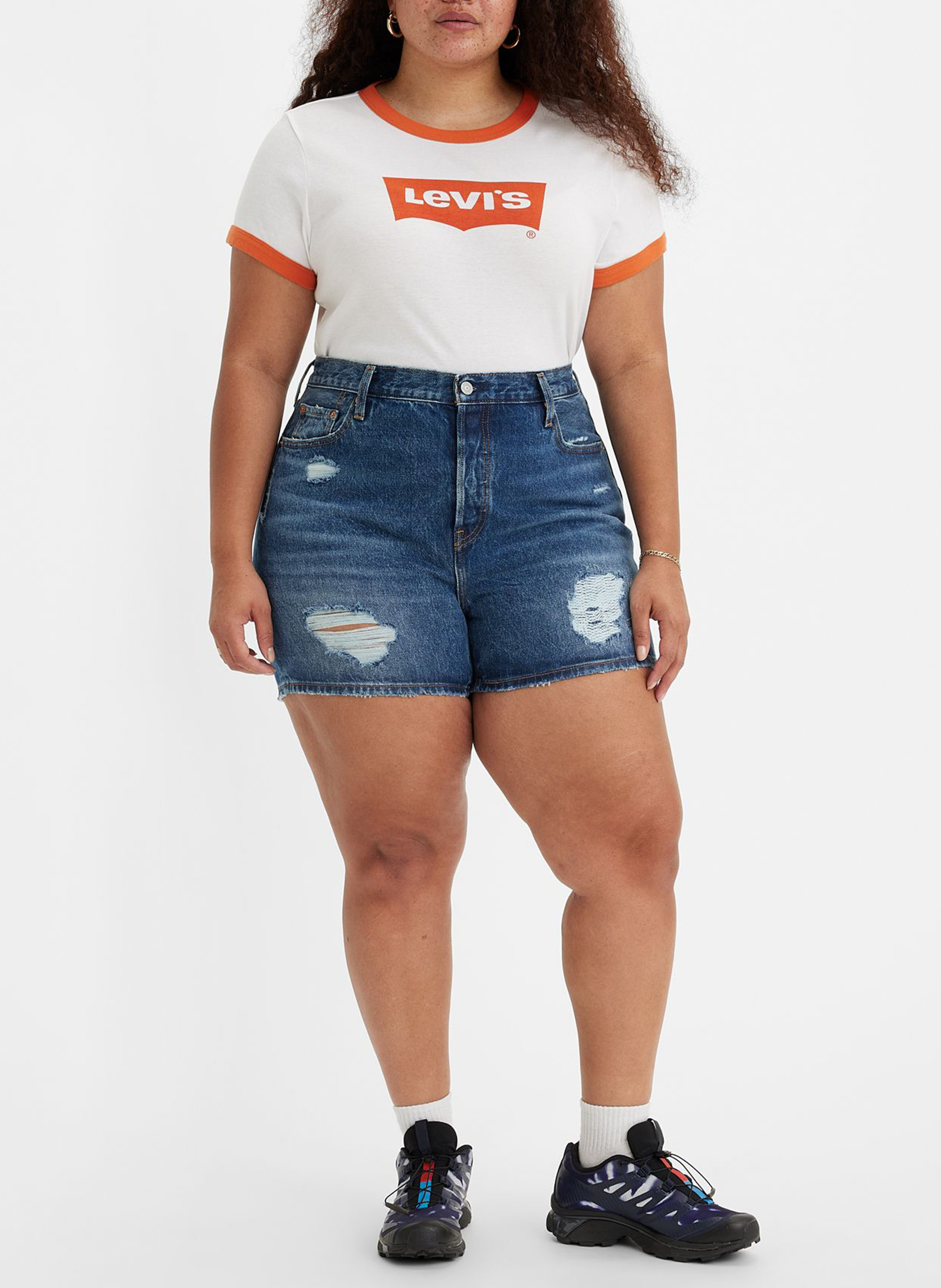 Short en jean taille haute LEVI'S