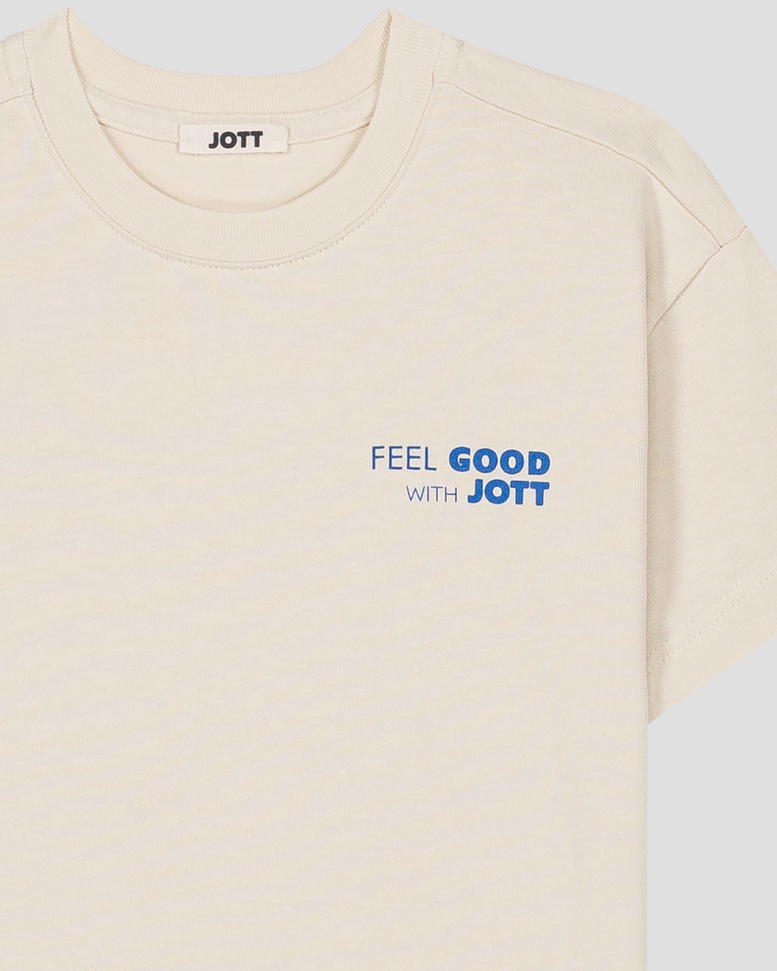 Round neck printed T-shirt for children JOTT White