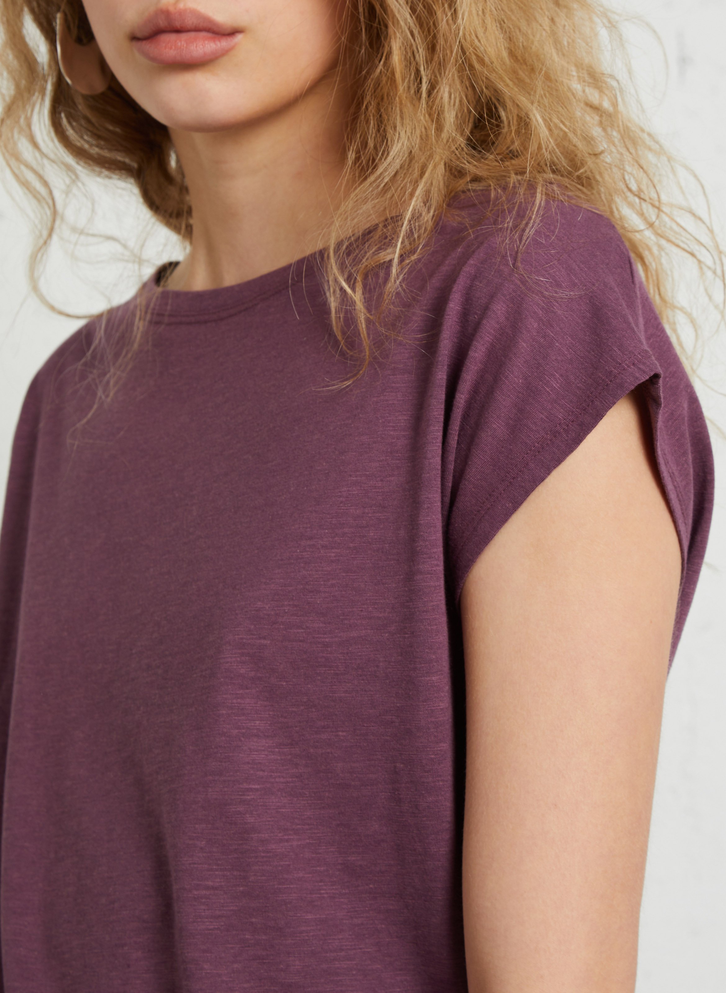 Oversize T-Shirt aus Baumwollmischung SUD EXPRESS Violett