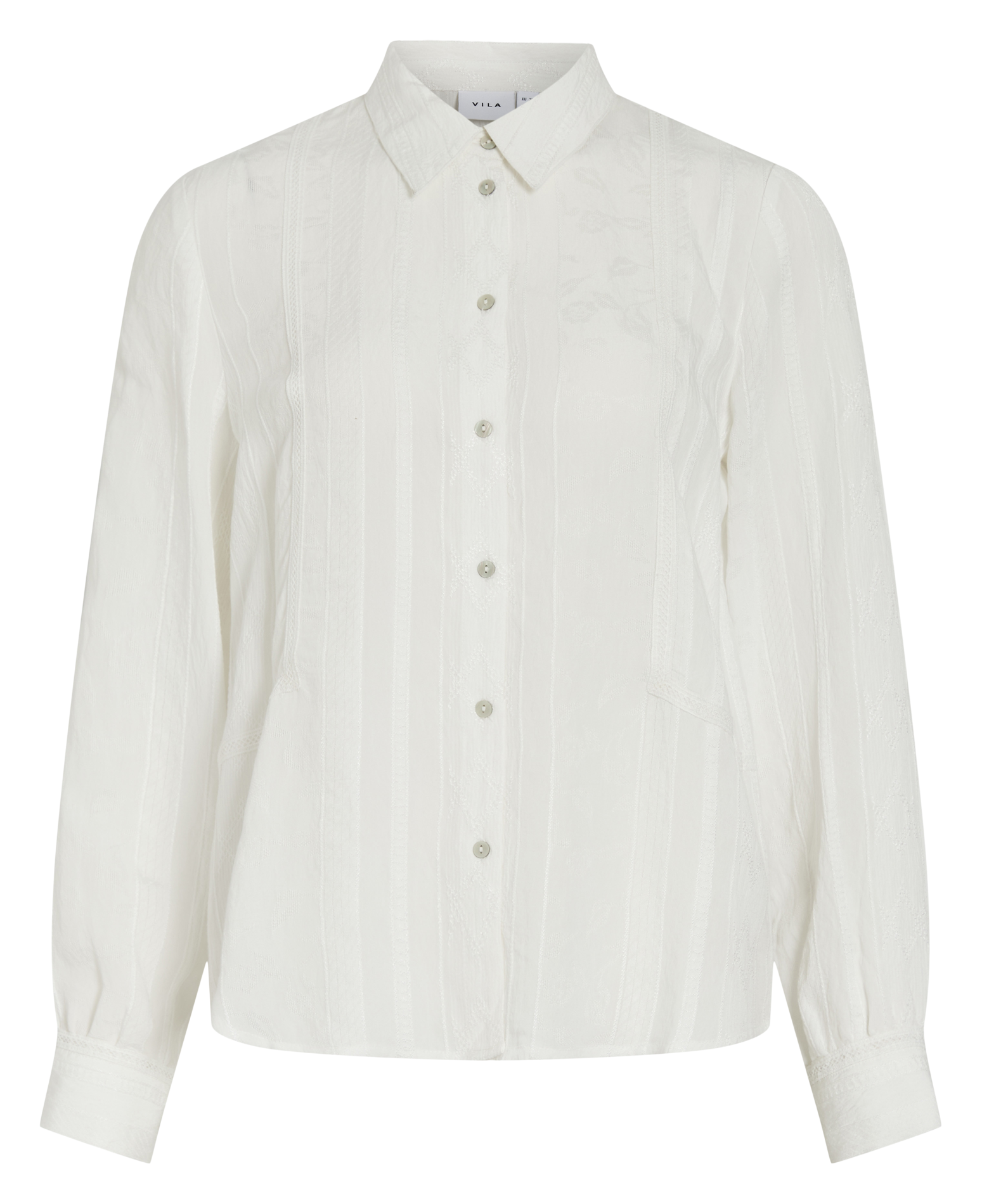 Chemise droite col classique VILA Blanc