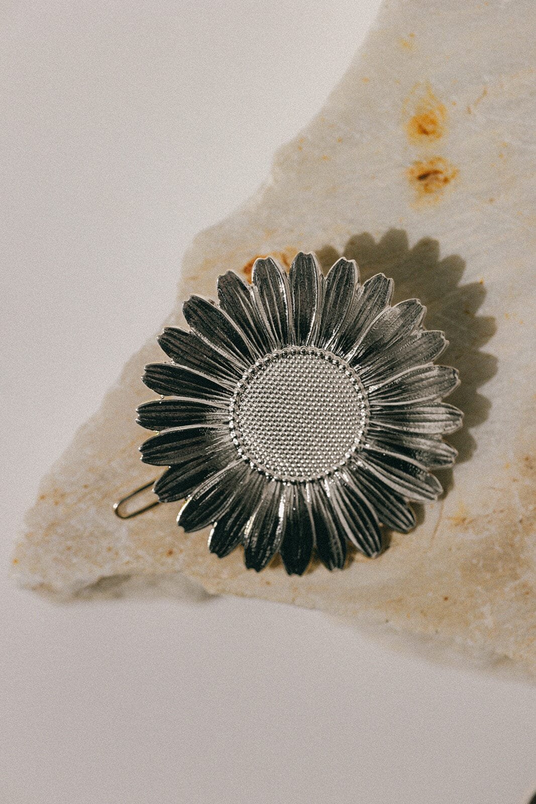 Maxi silver-plated flower hair clip MONSIEUR SIMONE Silver