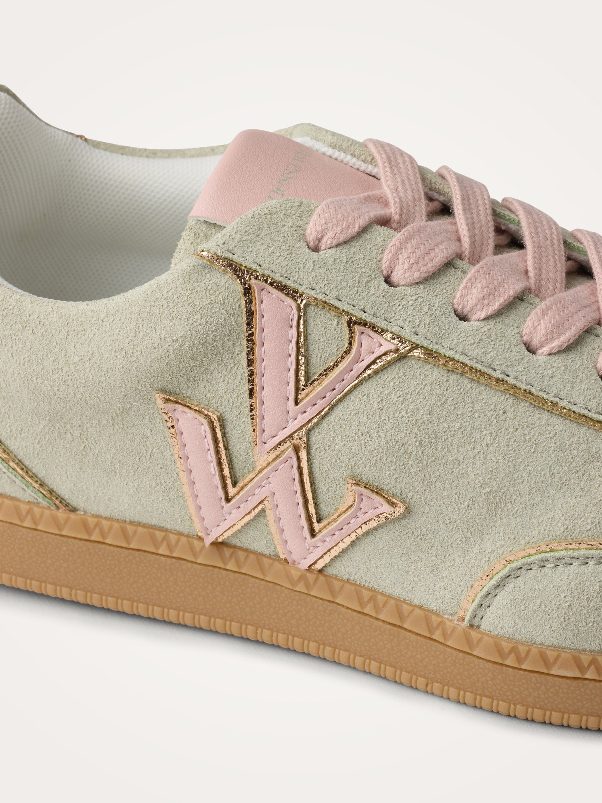 Sneakers with monogram on retro sole VANESSA WU Green