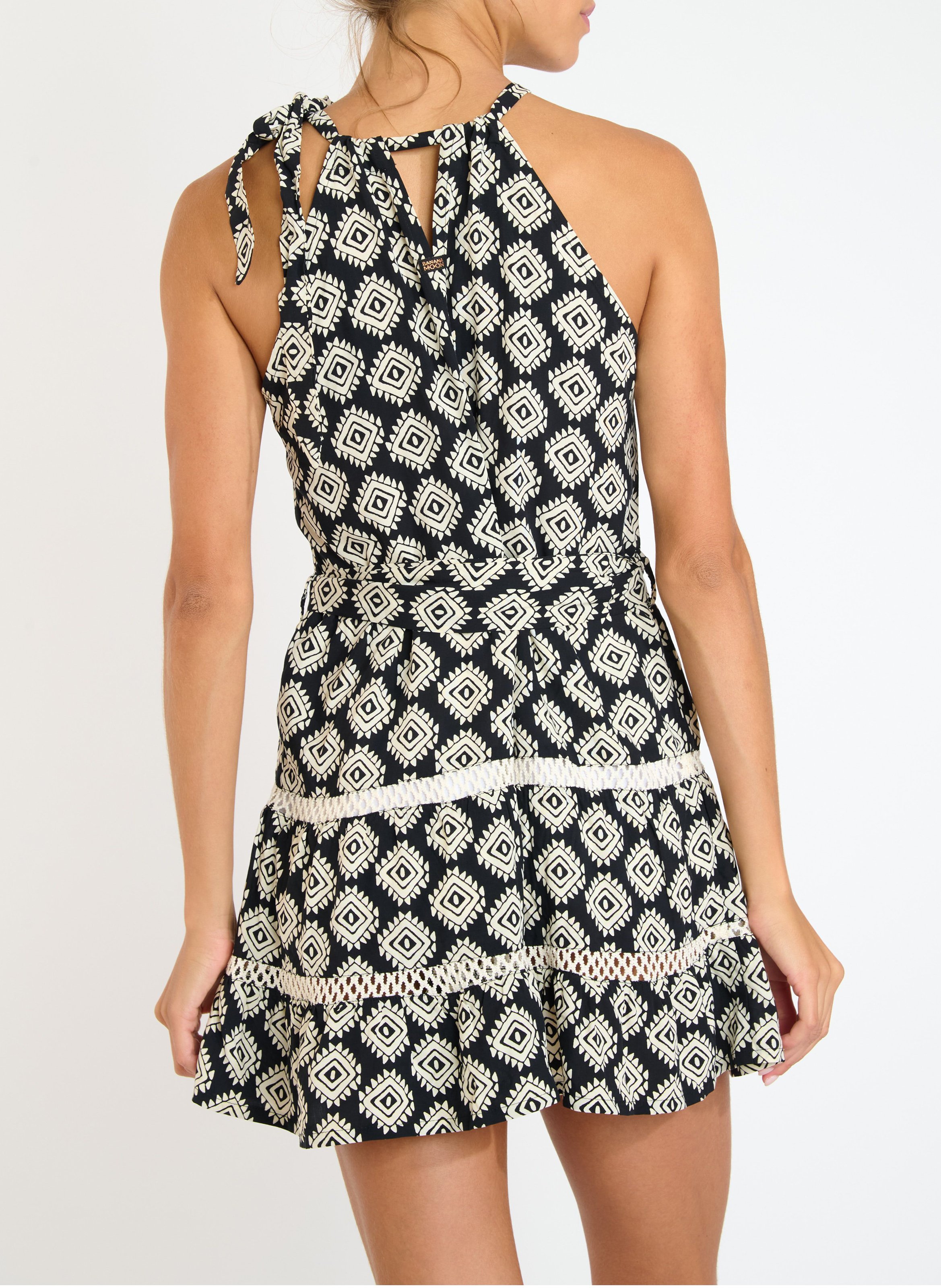 Birmane printed dress BANANA MOON Black