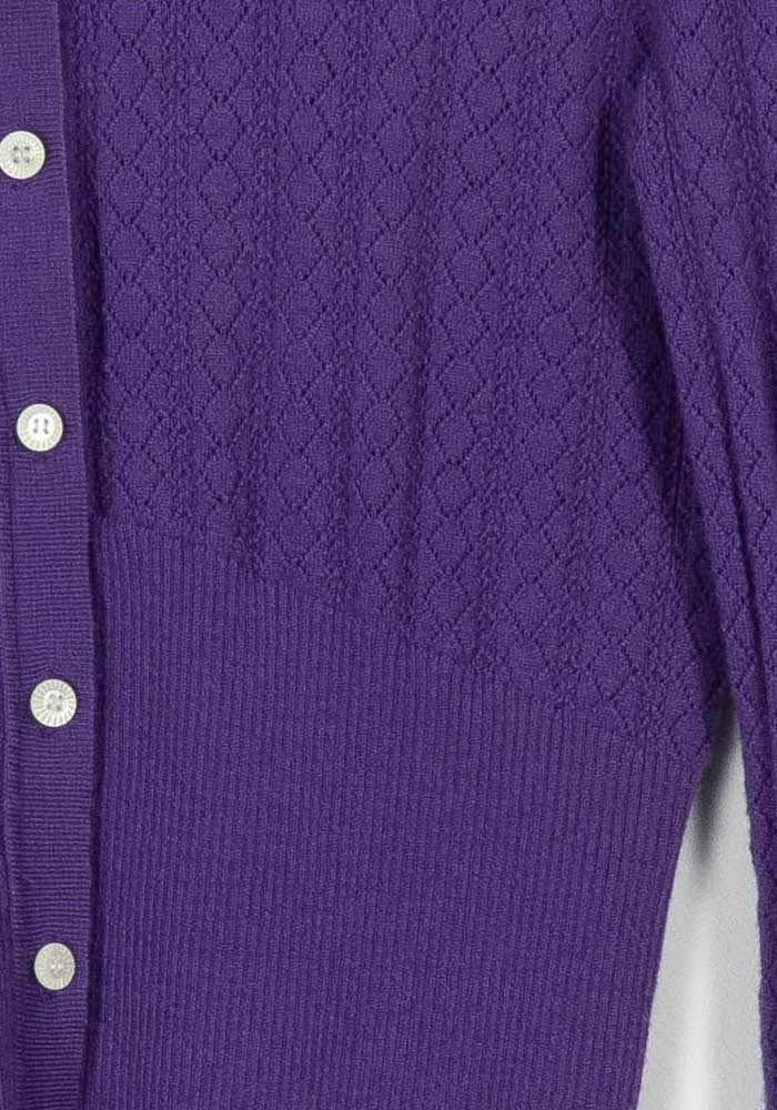 Cardigan MARIE SIXTINE - SECONDE MAIN Purple