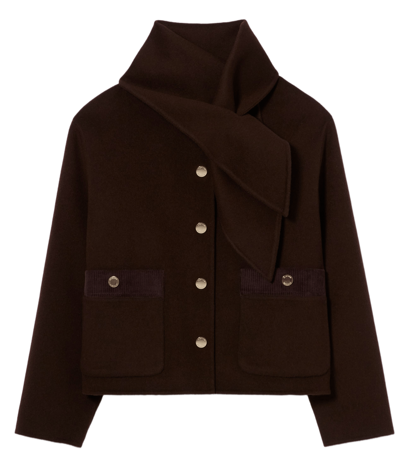 Rechte jas | wolblend CLAUDIE PIERLOT Bruin