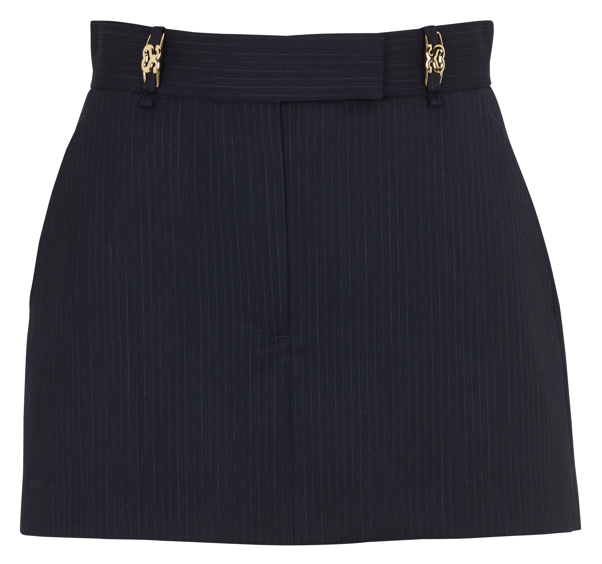 Short jupe en laine mélangée SANDRO Bleu