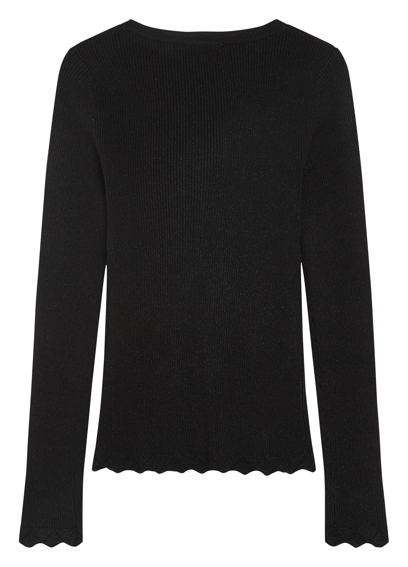 Pull moulant côtelé GRACE ET MILA Noir