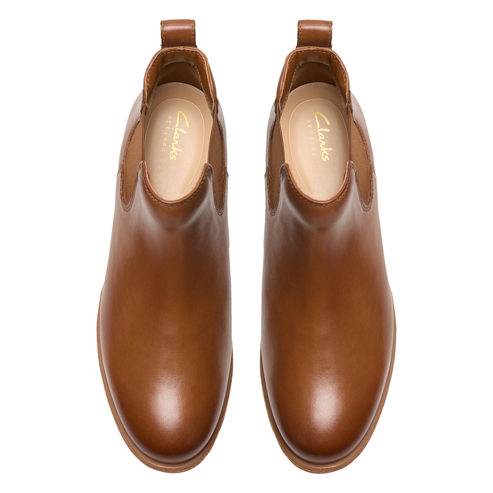 Leren enkellaarzen CLARKS Bruin