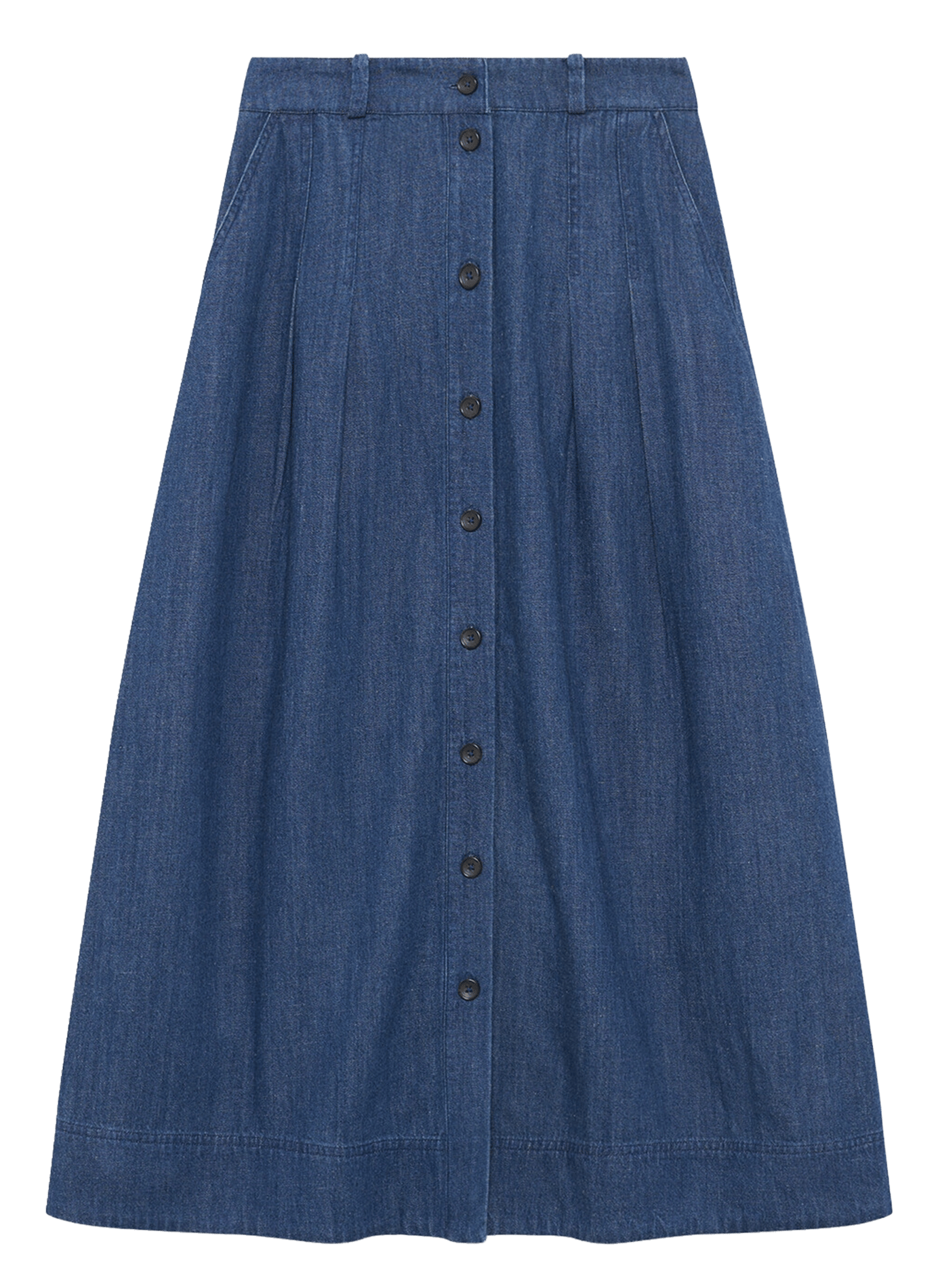 Ausgestellter Maxirock CAROLL Blau