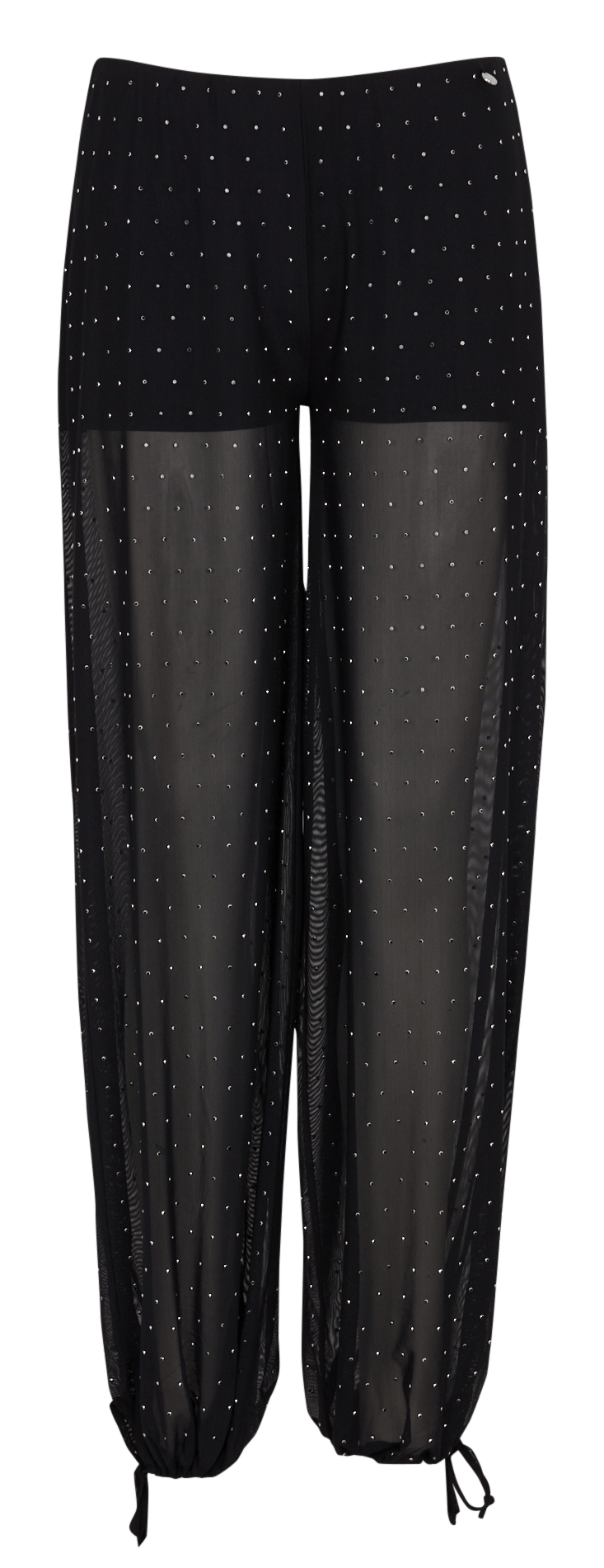 Pantalon large orné de strass LIU JO Noir