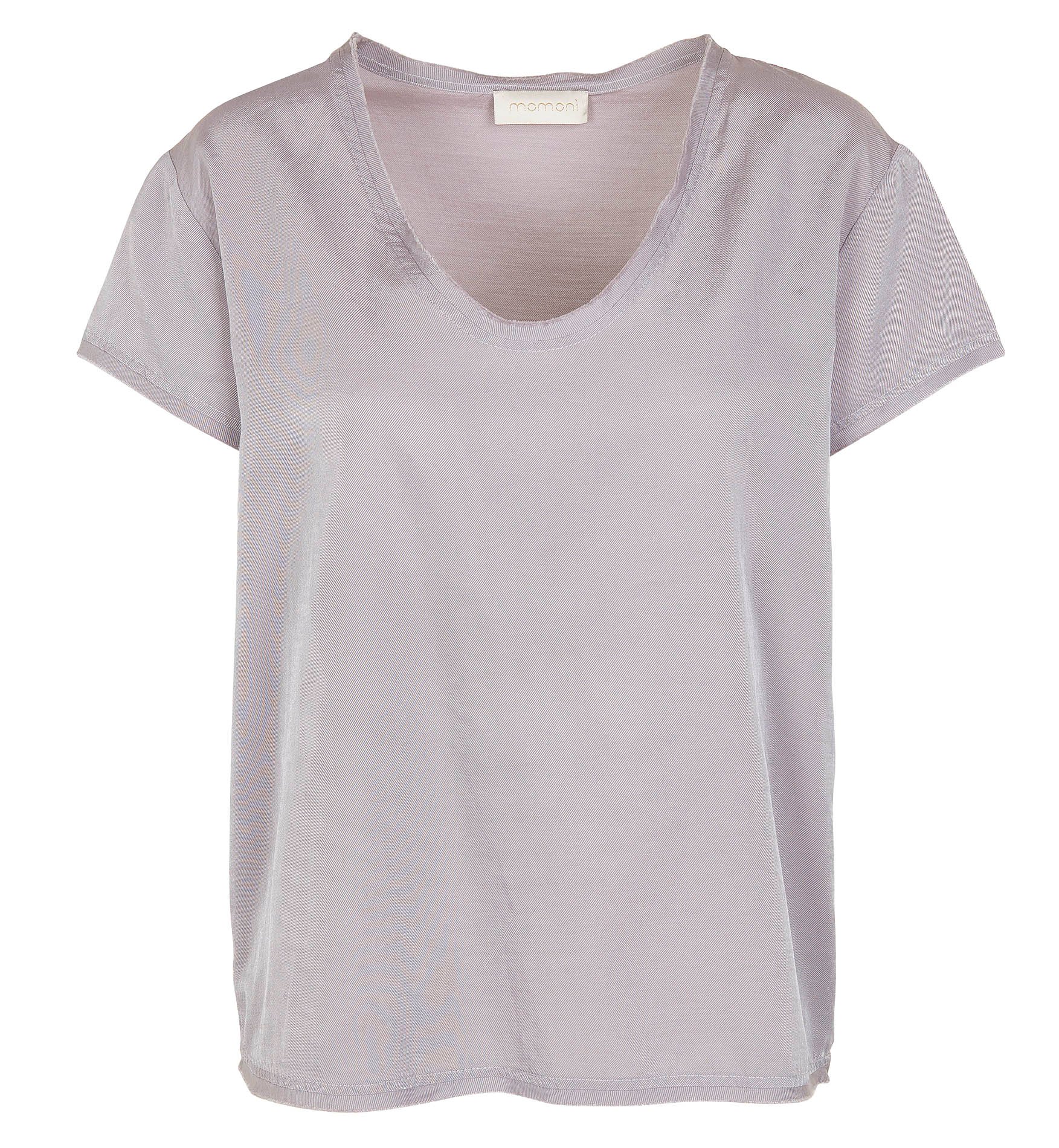 Fluid cotton-blend top MOMONI Grey