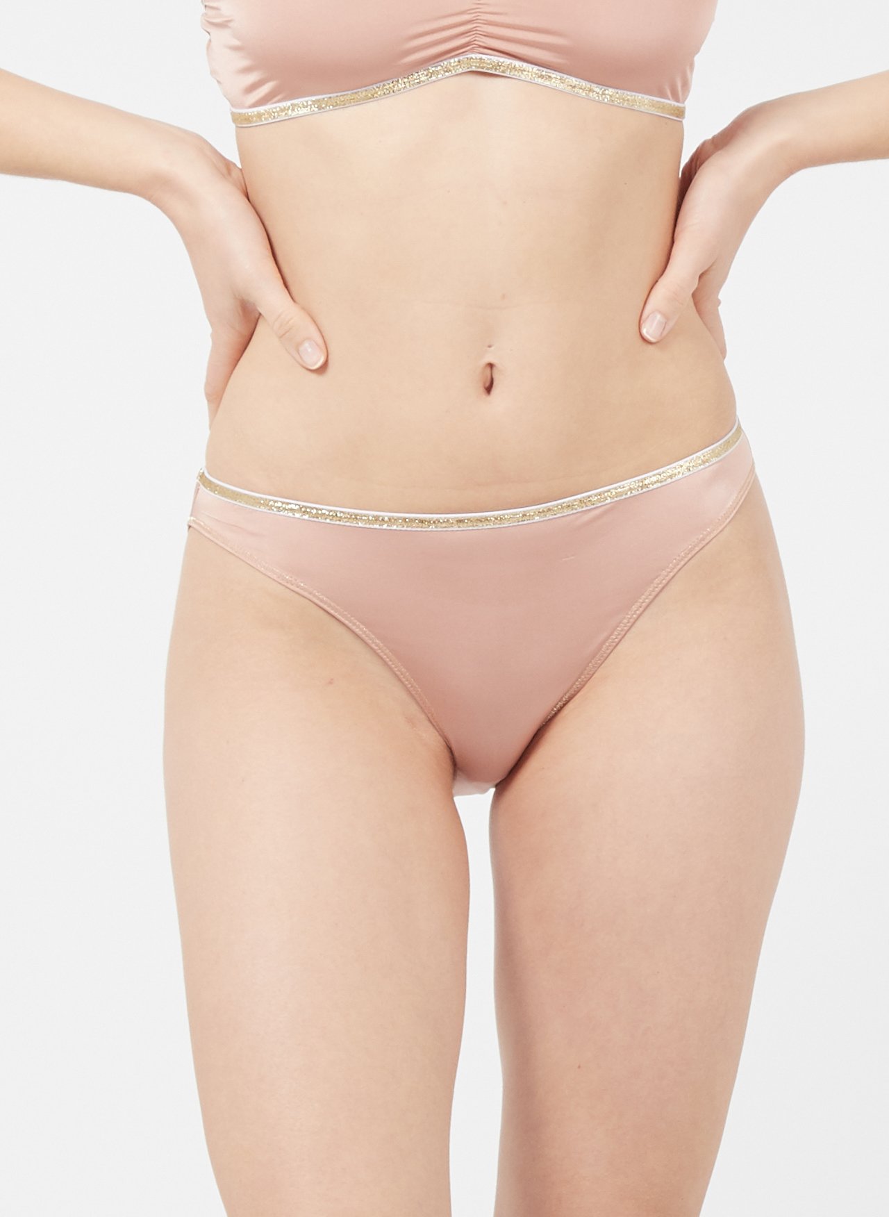 Panties with metallic thread LA NOUVELLE Pink