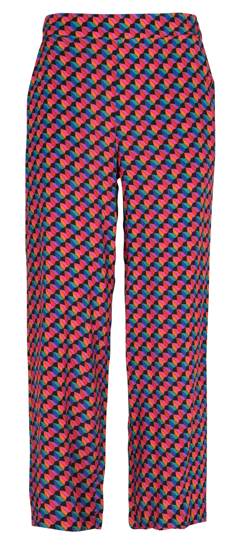 Pantalon large taille haute imprimé  SOI PARIS Noir