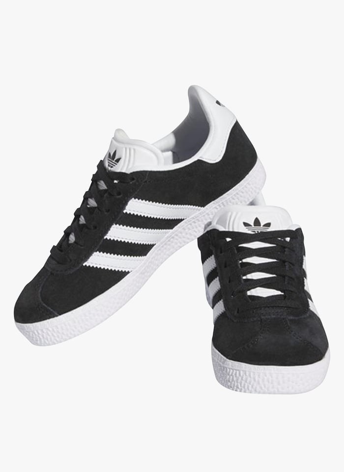 Baskets basses en cuir velours Noir