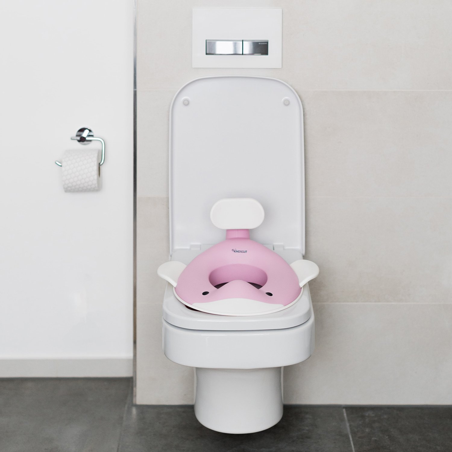 Whale kids' toilet seat KINDSGUT Pink