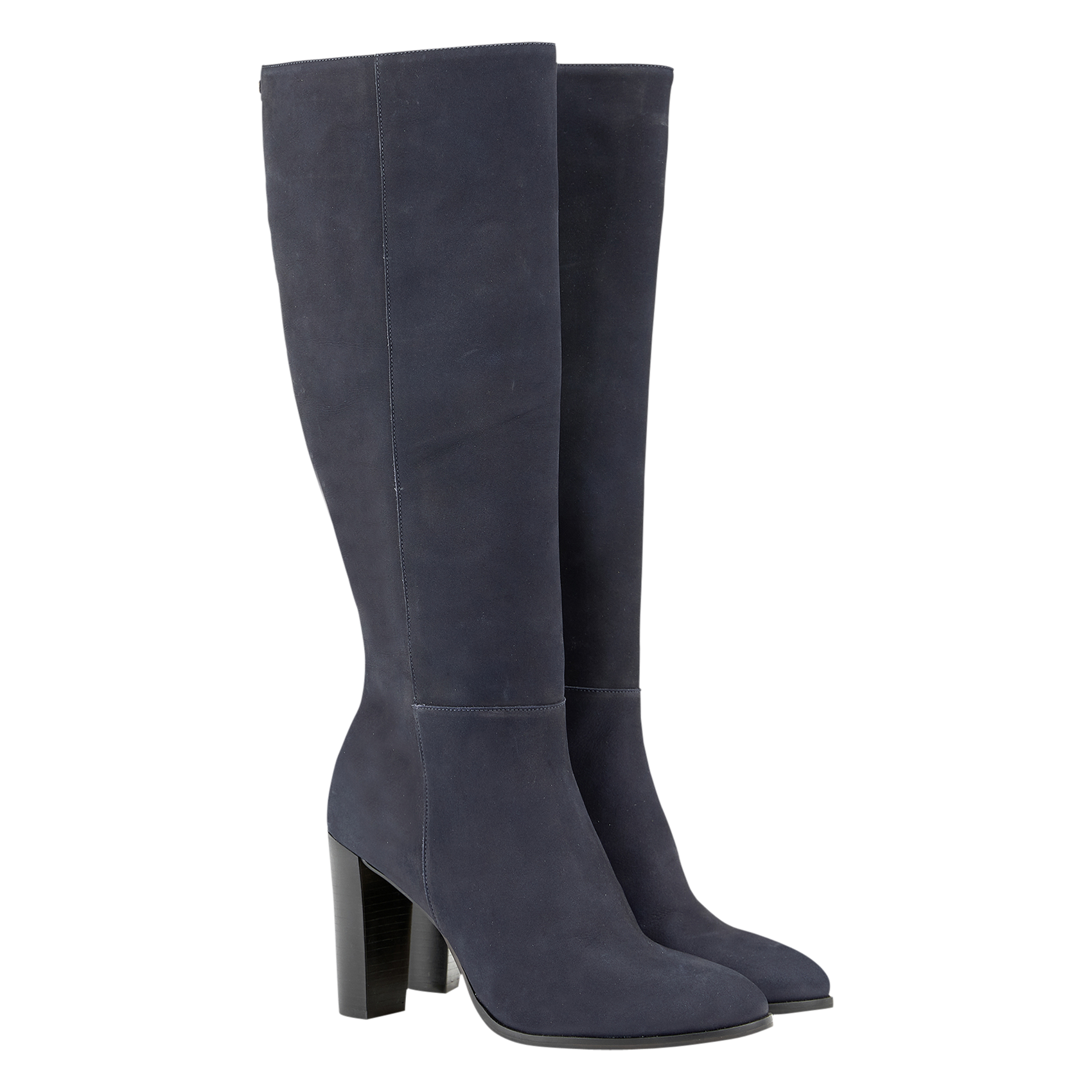 Heeled suede boots COSMOPARIS Blue