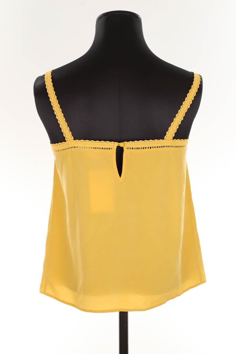 Azawood sleeveless top SEZANE - Seconde main Yellow
