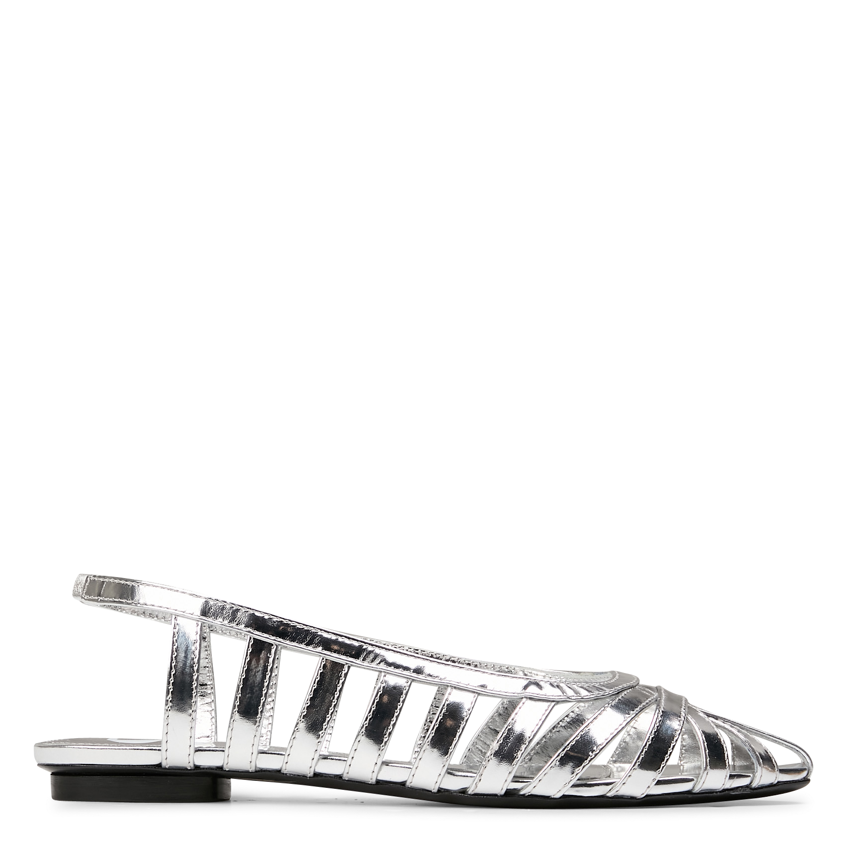 Sandales plates en cuir ROSEANNA Argent