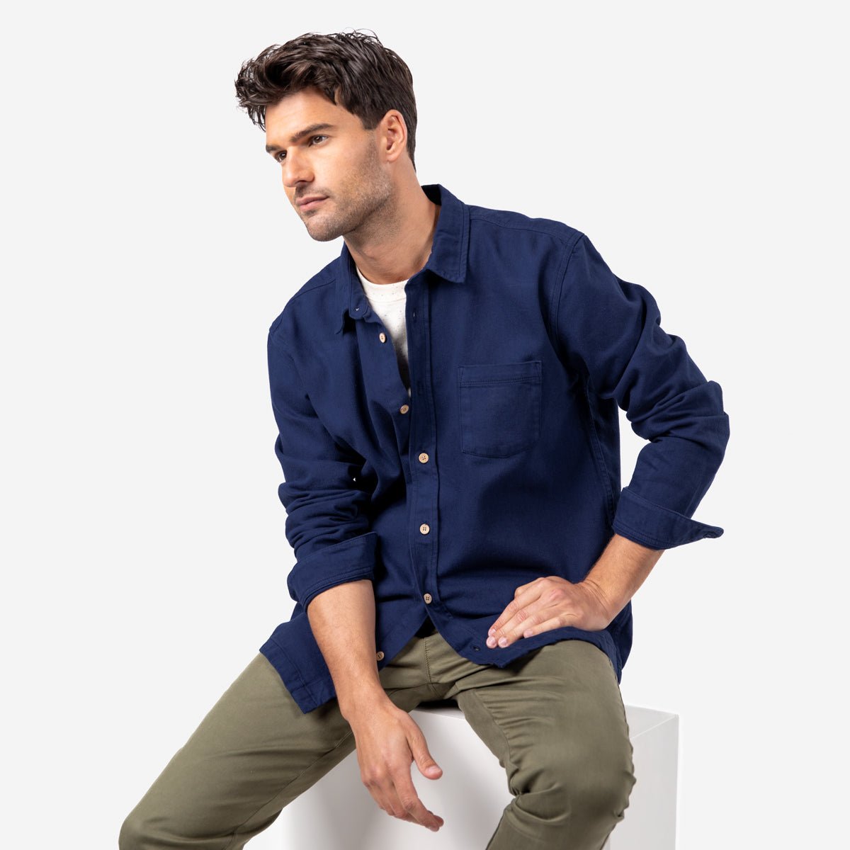 Denim overshirt BILLYBELT Blue