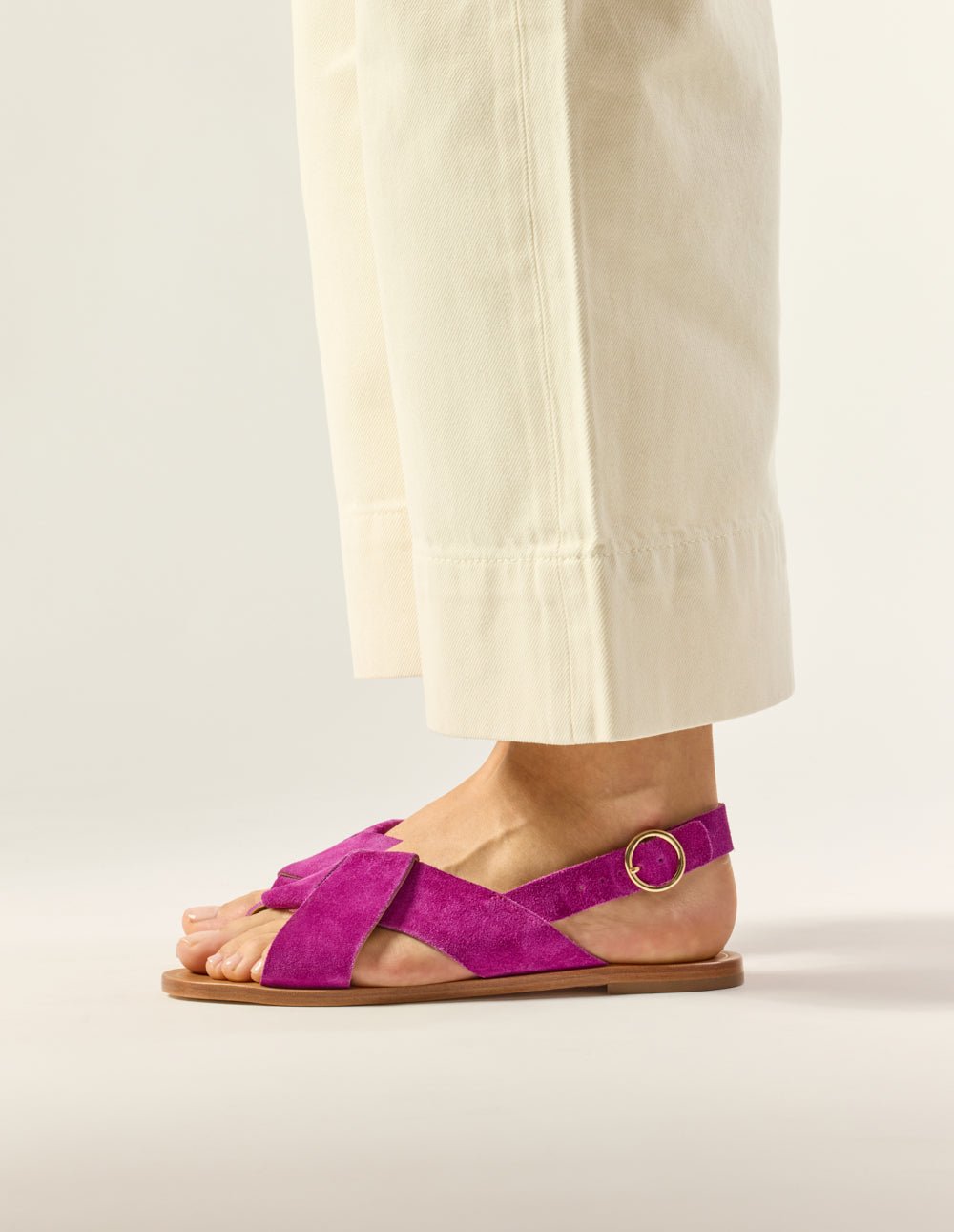 Faux leather sandals ODAJE EX. M.MOUSTACHE Pink