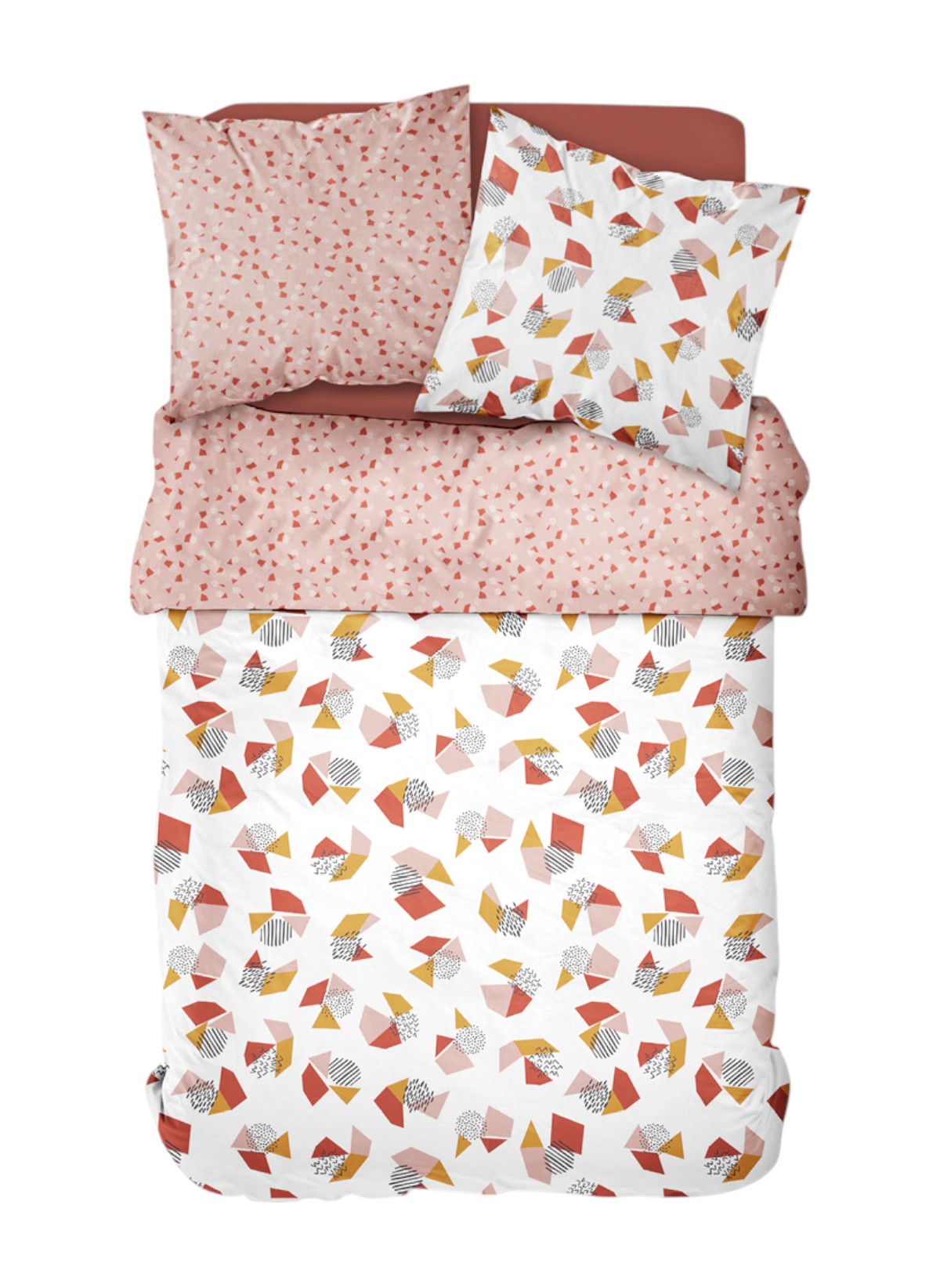 Printed cotton bed set TODAY LINGE DE MAISON White