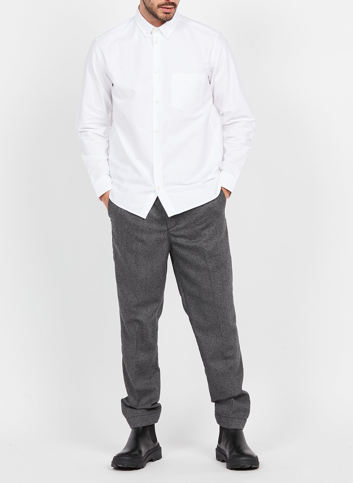 Hemd aus Baumwoll-Twill, Regular Fit SAISON 1865 Weiss