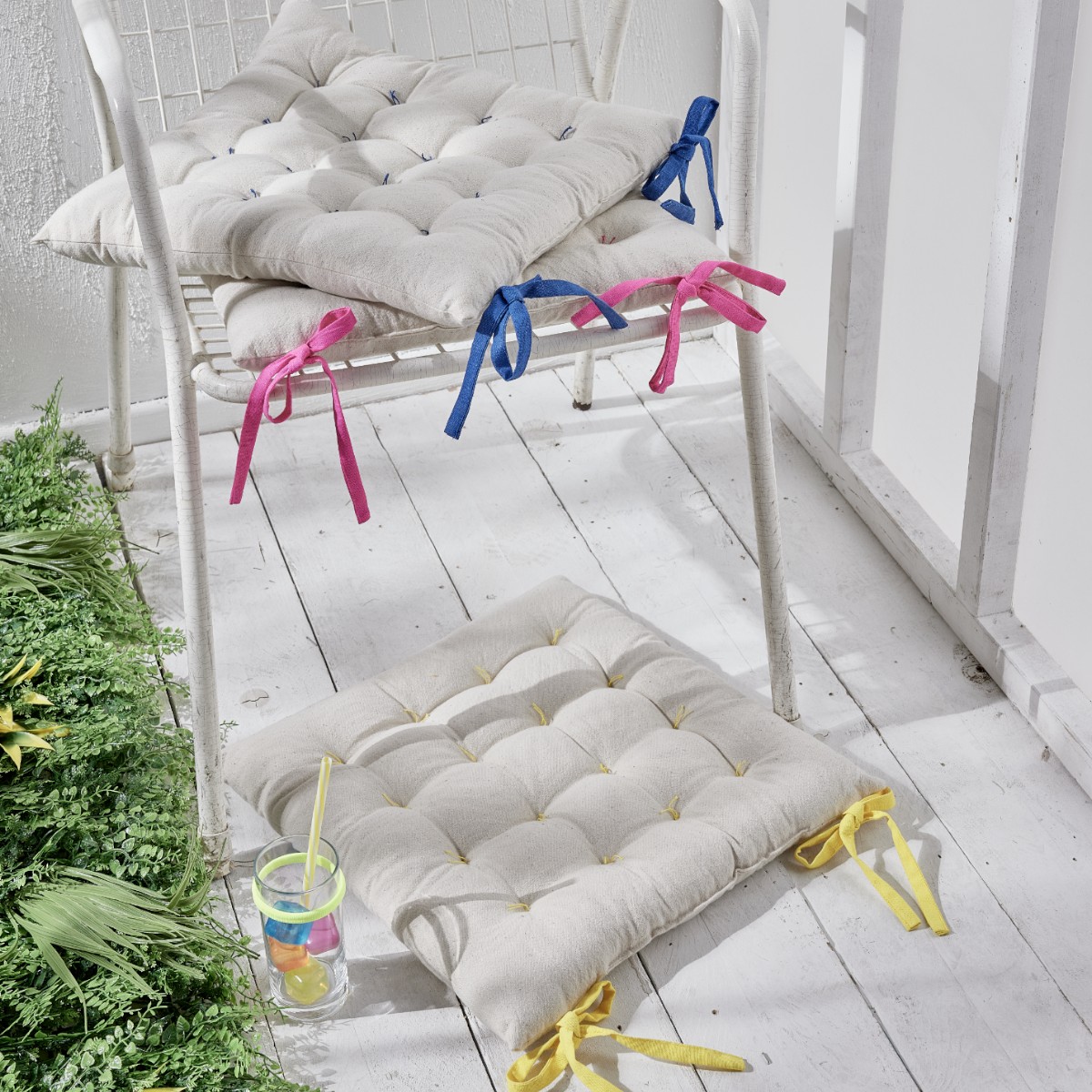 Cotton chair pad TODAY LINGE DE MAISON Pink