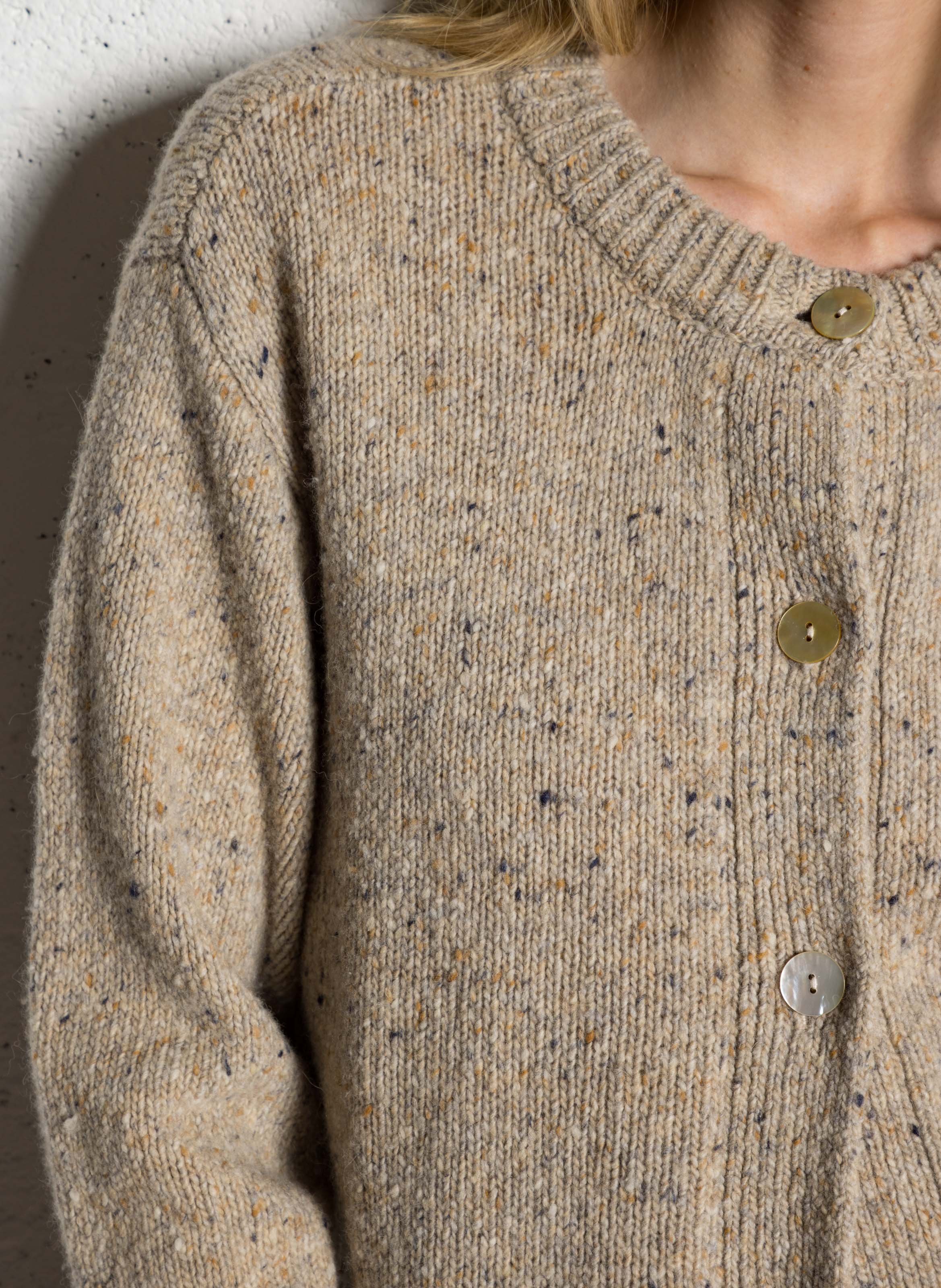 Oversized wool-blend cardigan JC SOPHIE Brown