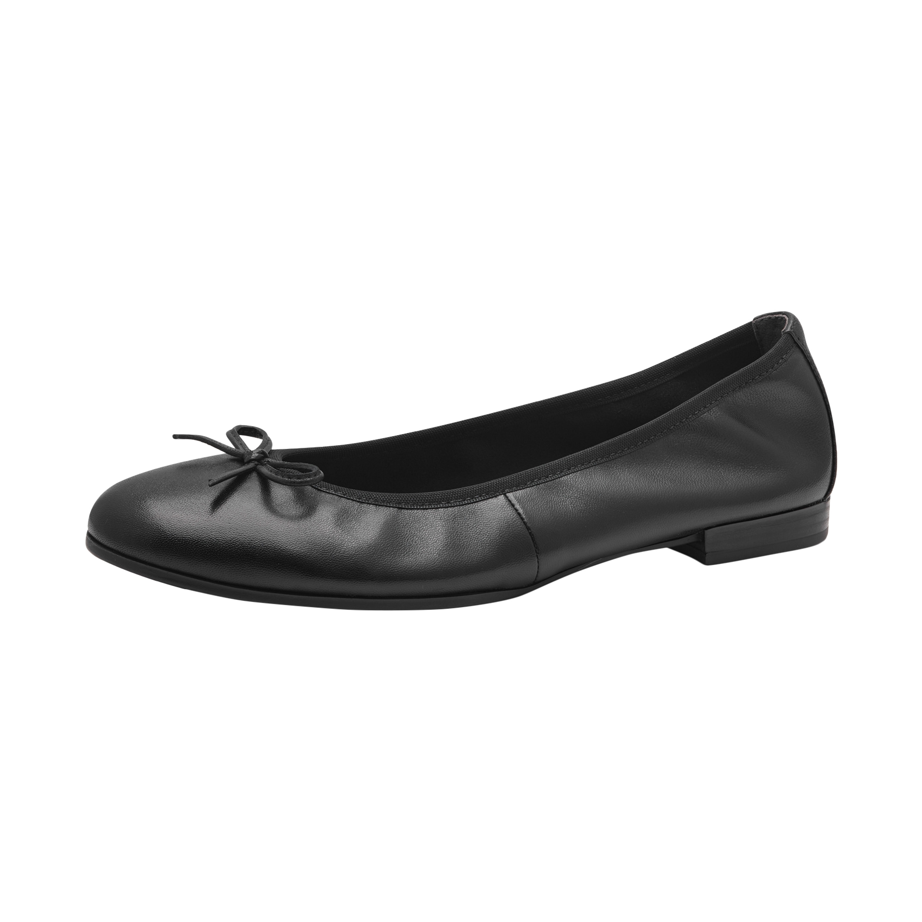 Leather ballet pumps TAMARIS Black