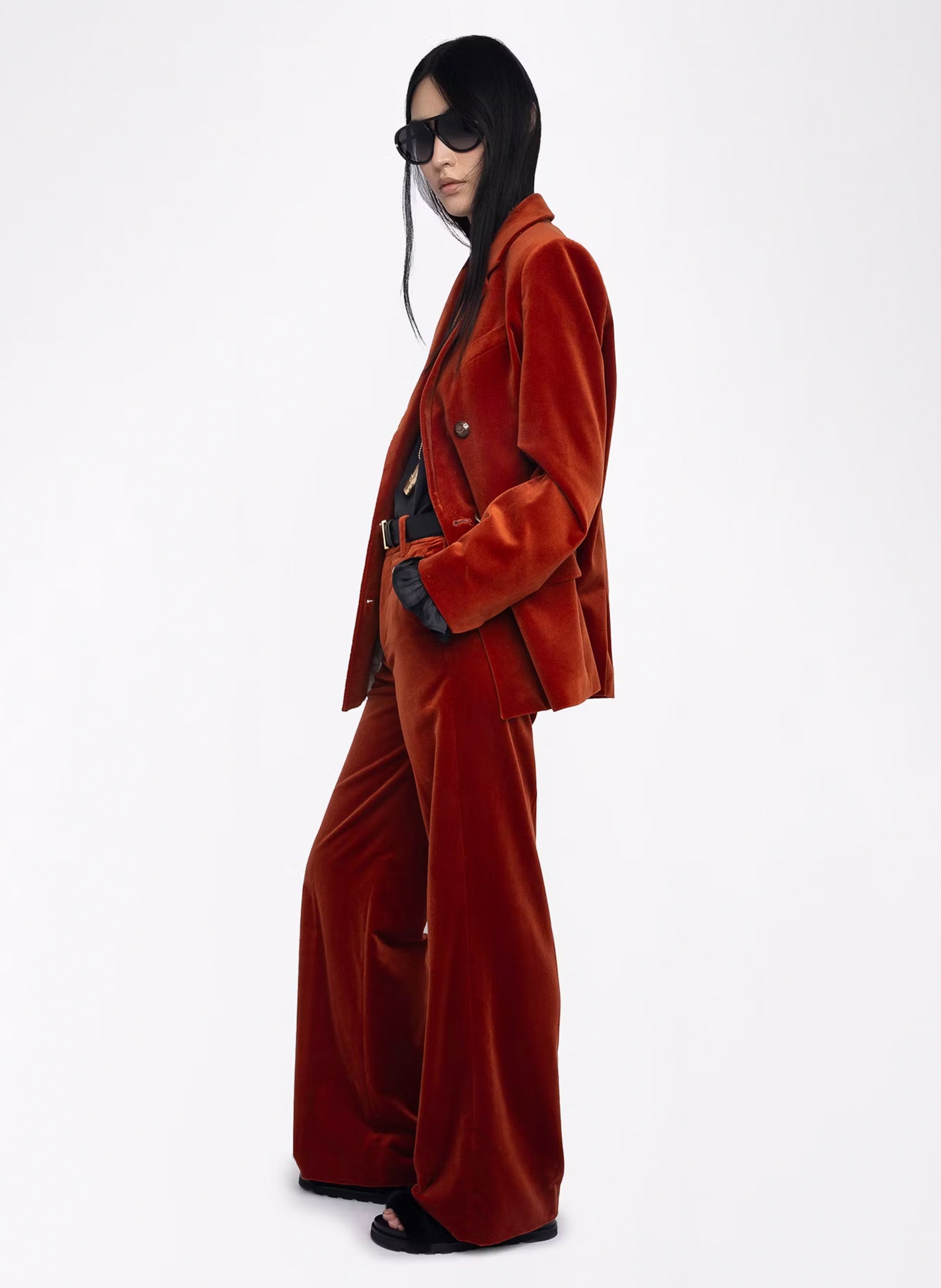 Pantalon large en coton ZADIG&VOLTAIRE Marron