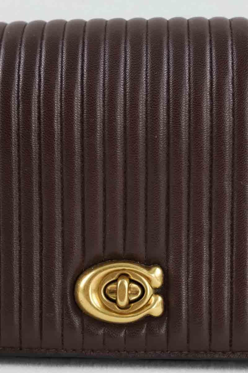 Leather messenger bag COACH - Seconde Main Red