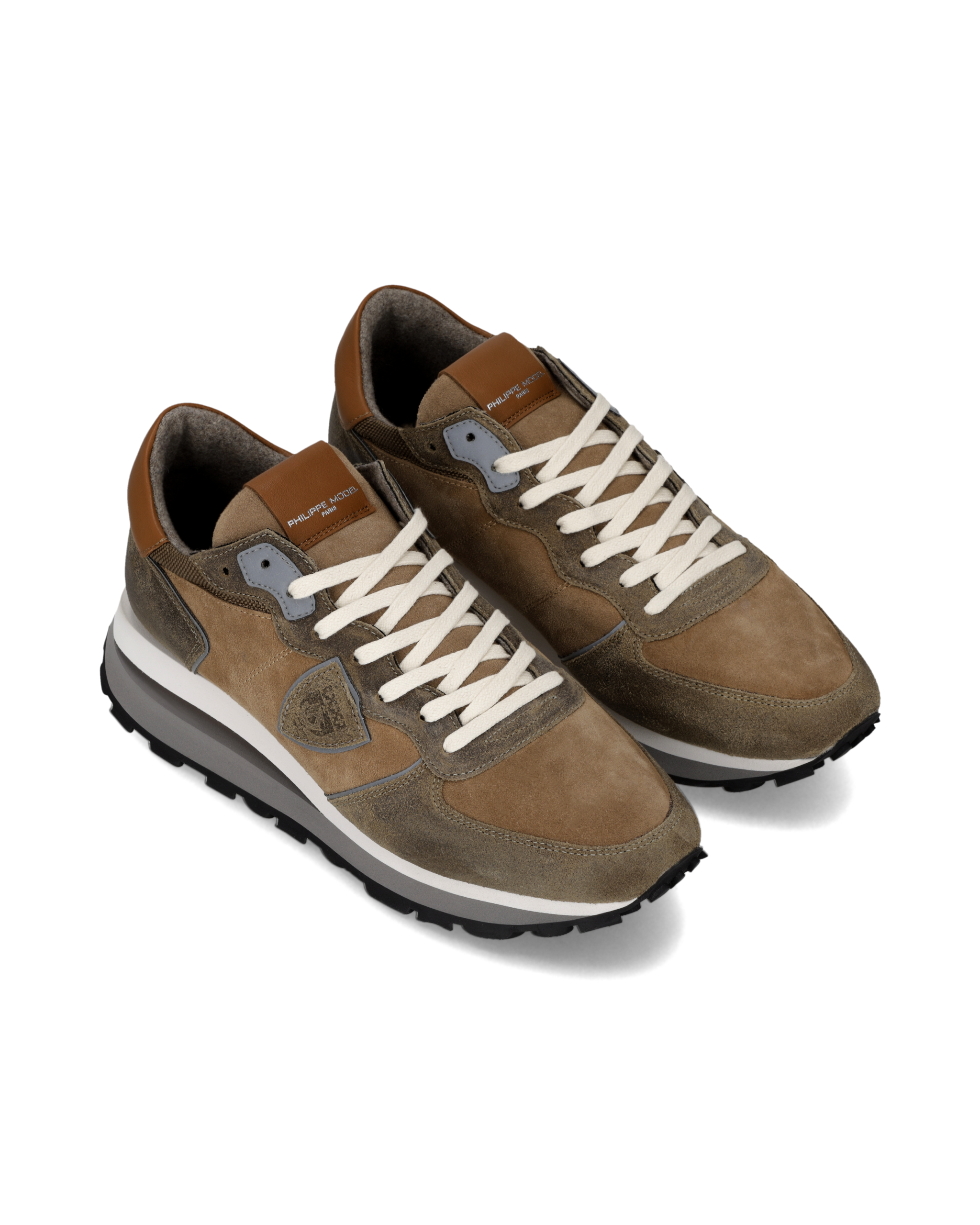 High-top running sneakers PHILIPPE MODEL Brown