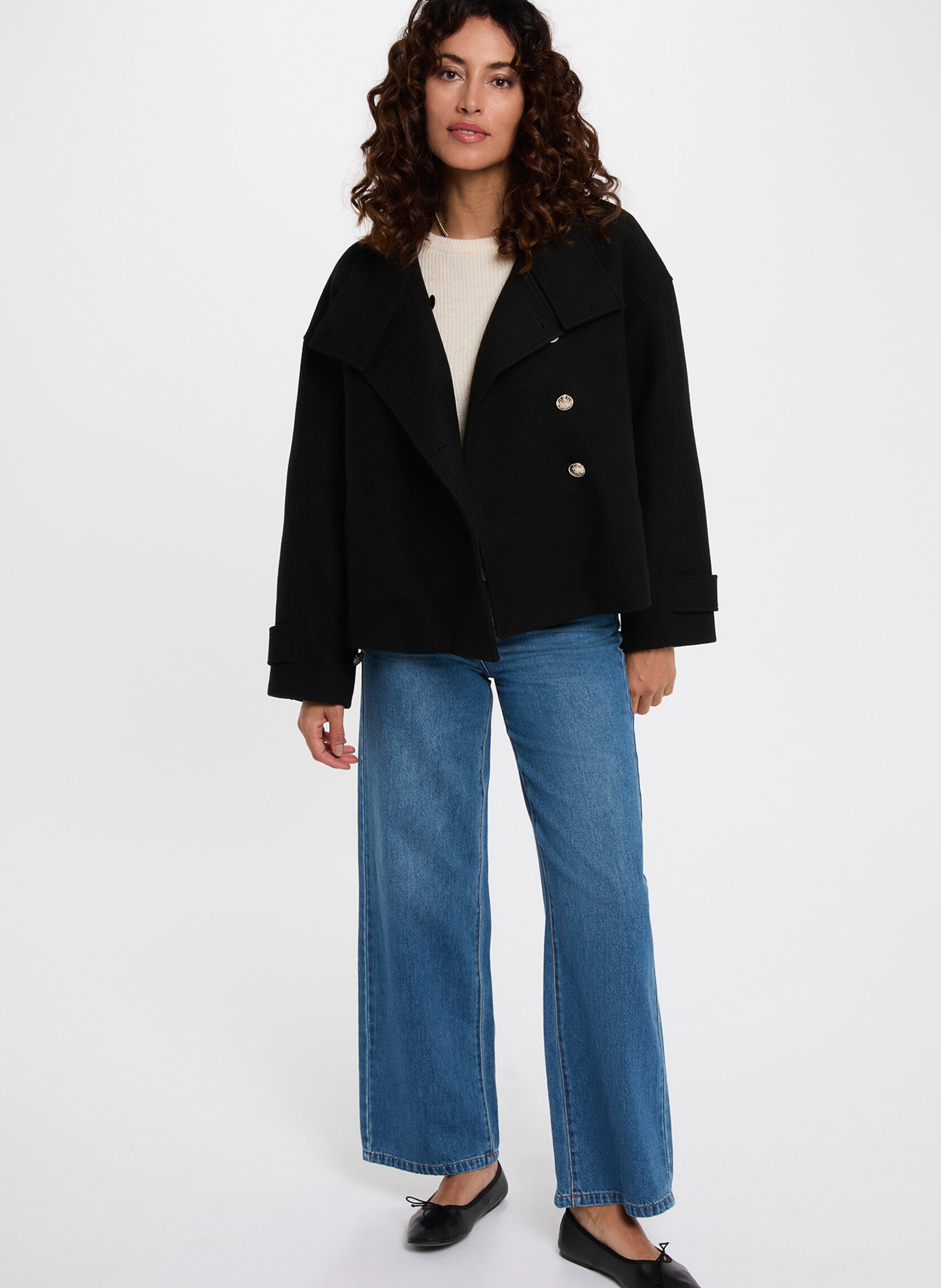 Veste col montant MORGAN Noir