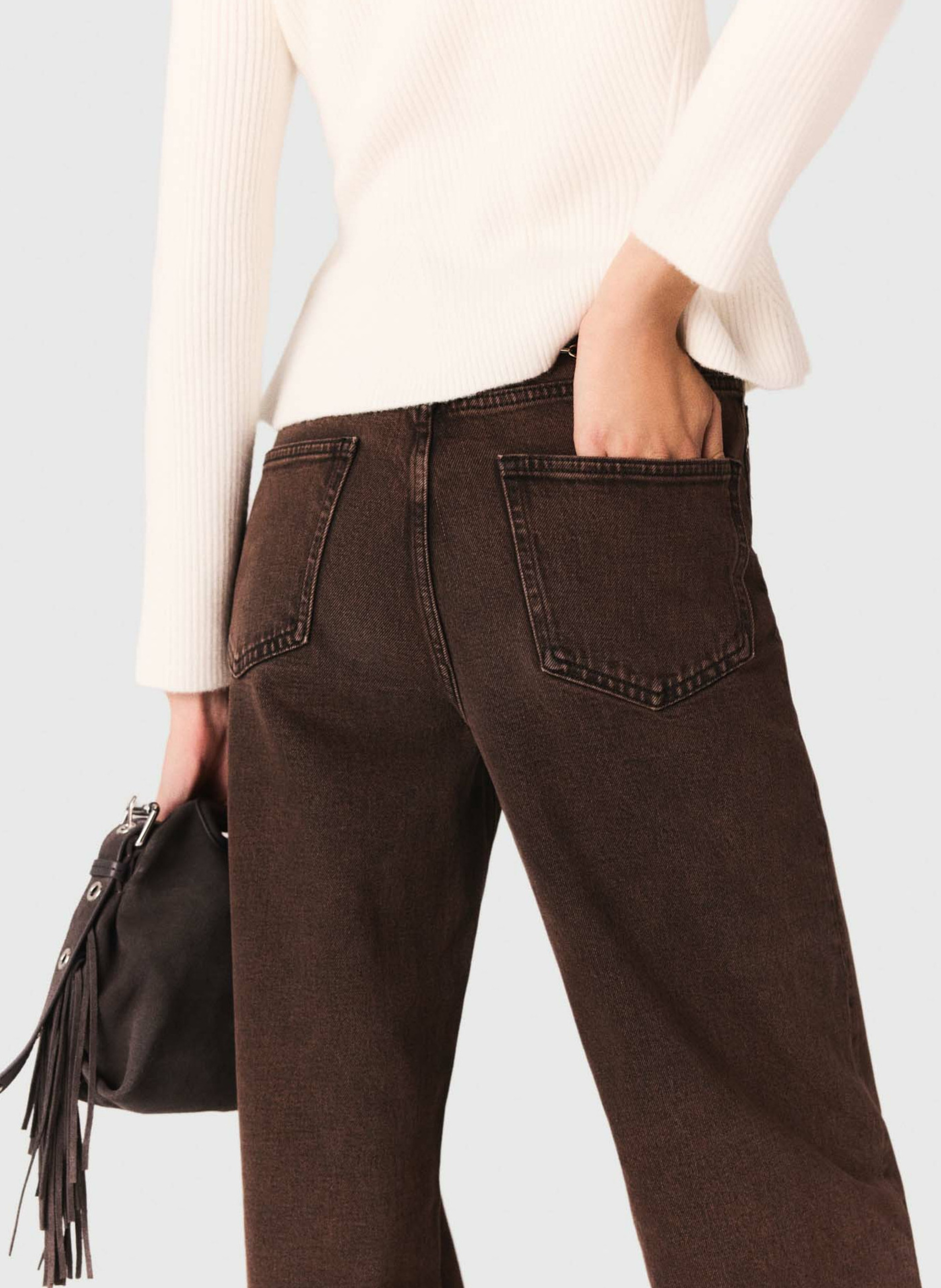 Rechte jeans MAJE Bruin