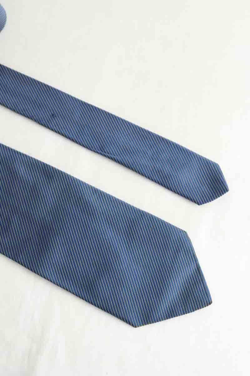 Navelli silk tie BOSS - SECONDE MAIN Blue