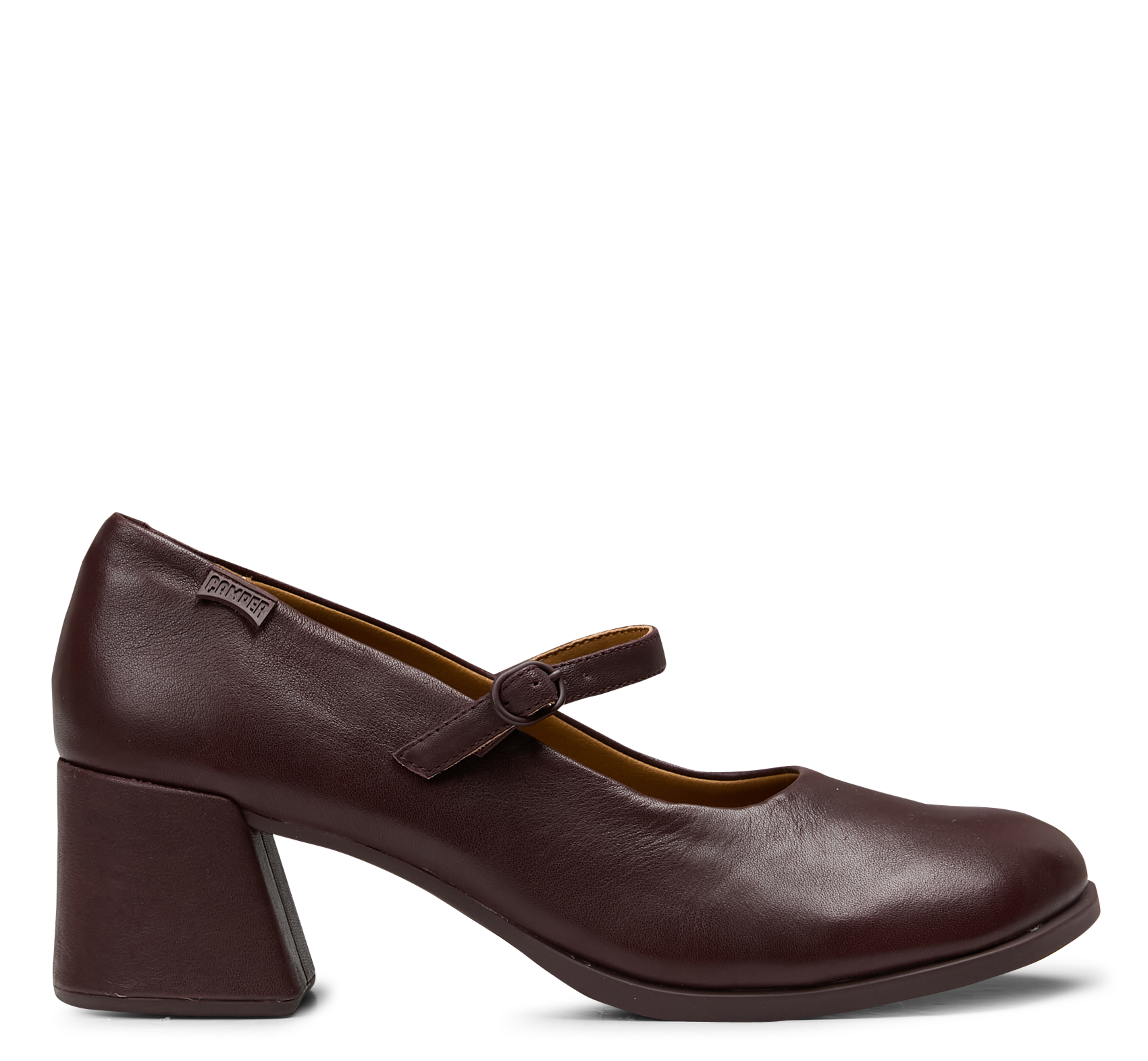 Ballerines à talons unies en cuir CAMPER Rouge