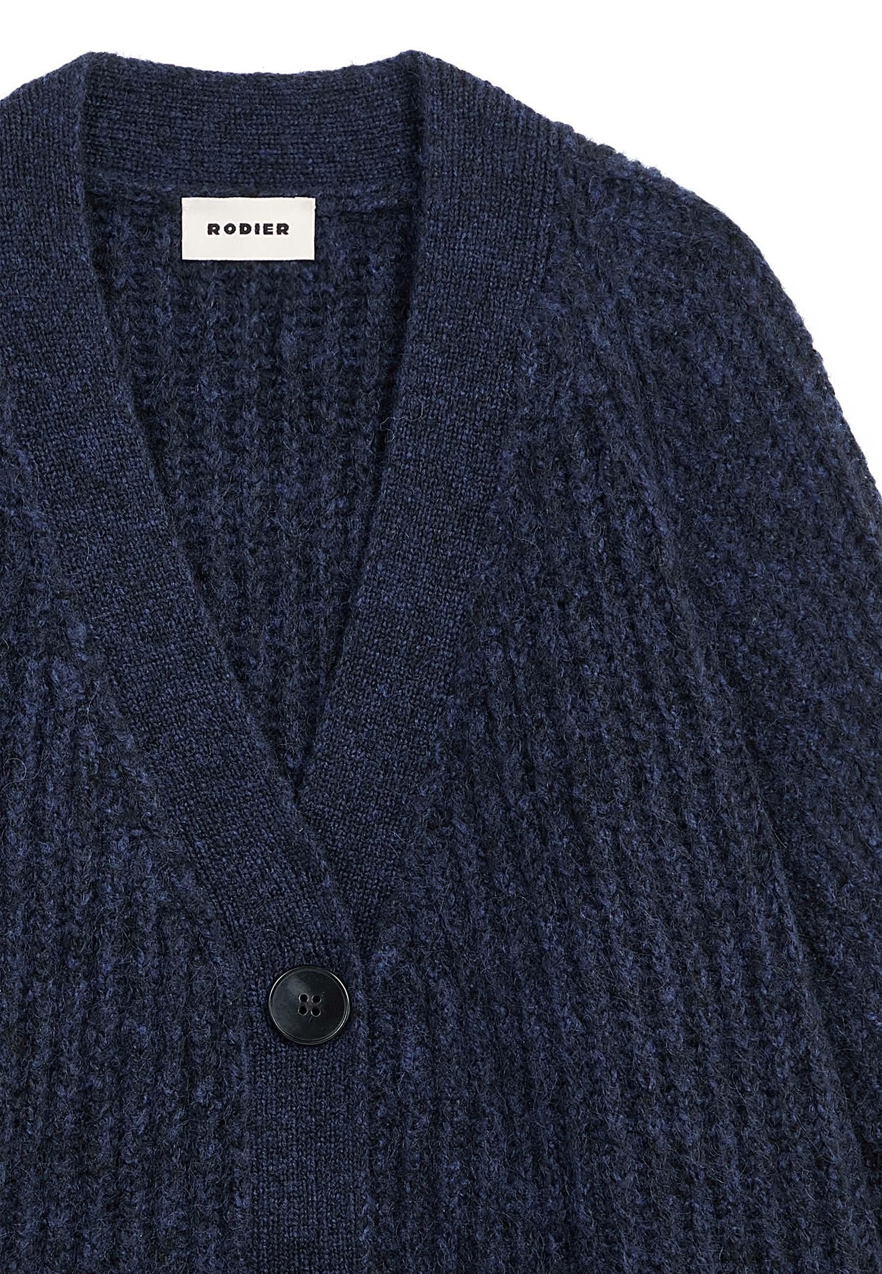 Oversized chunky knit vest RODIER Blue