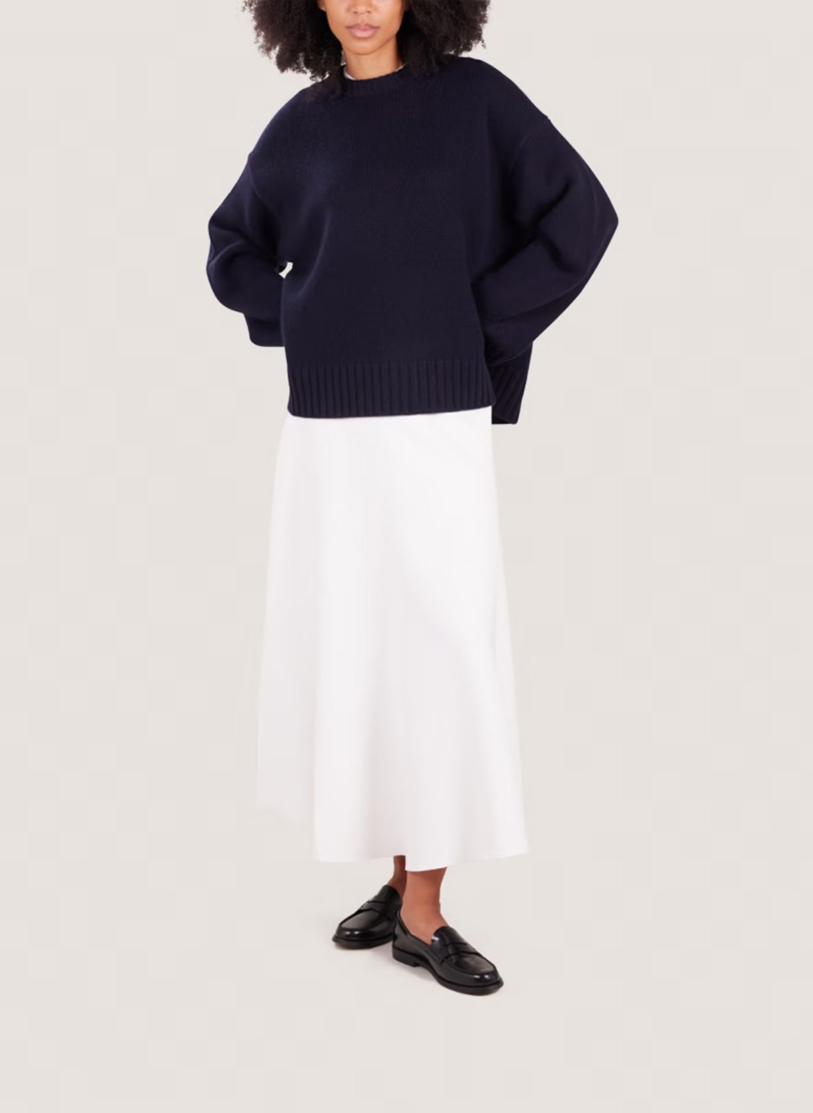 Glazed leather loafers JONAK Black