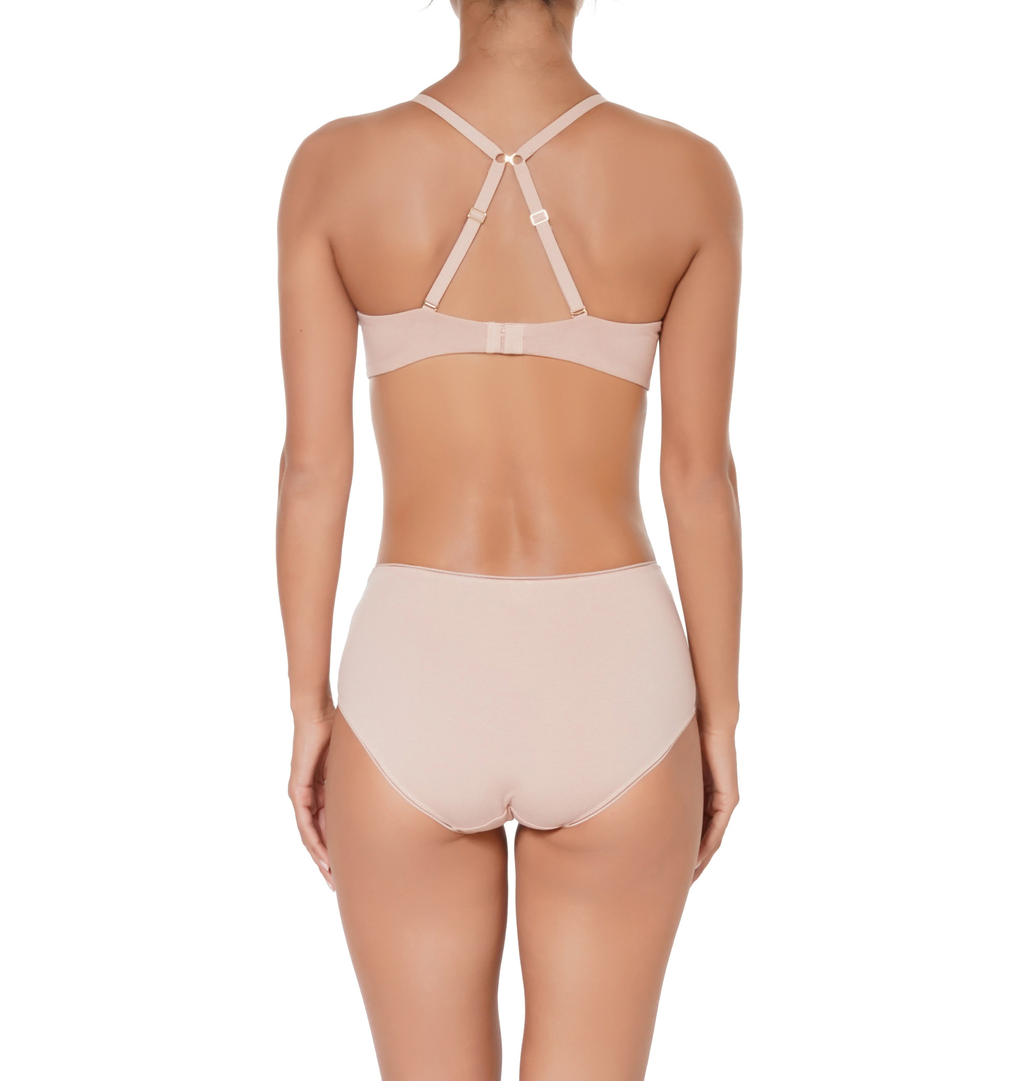 Organic cotton high-waisted panties Pink