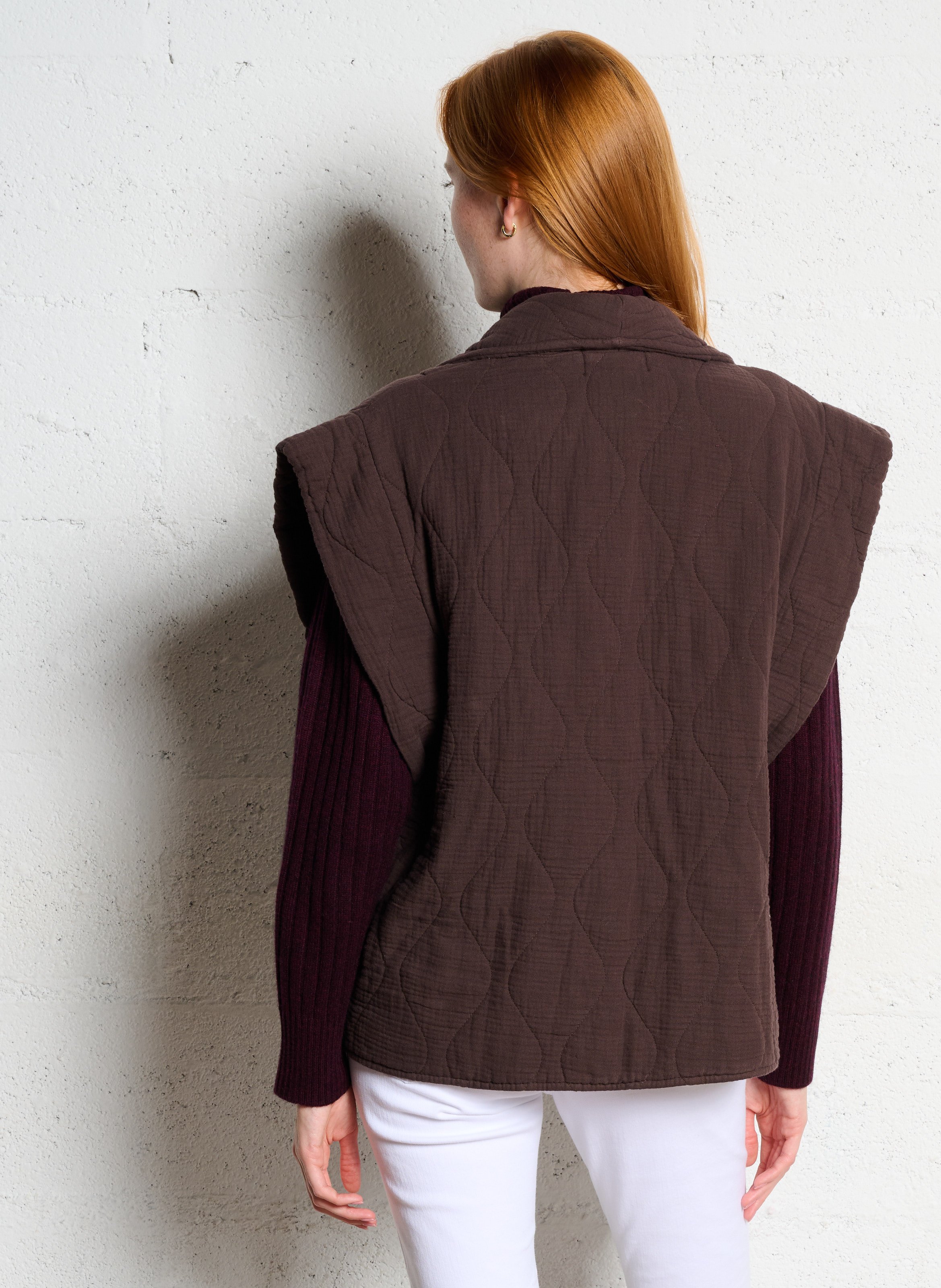Oversize Steppjacke aus Baumwolle AOKYANOS Braun