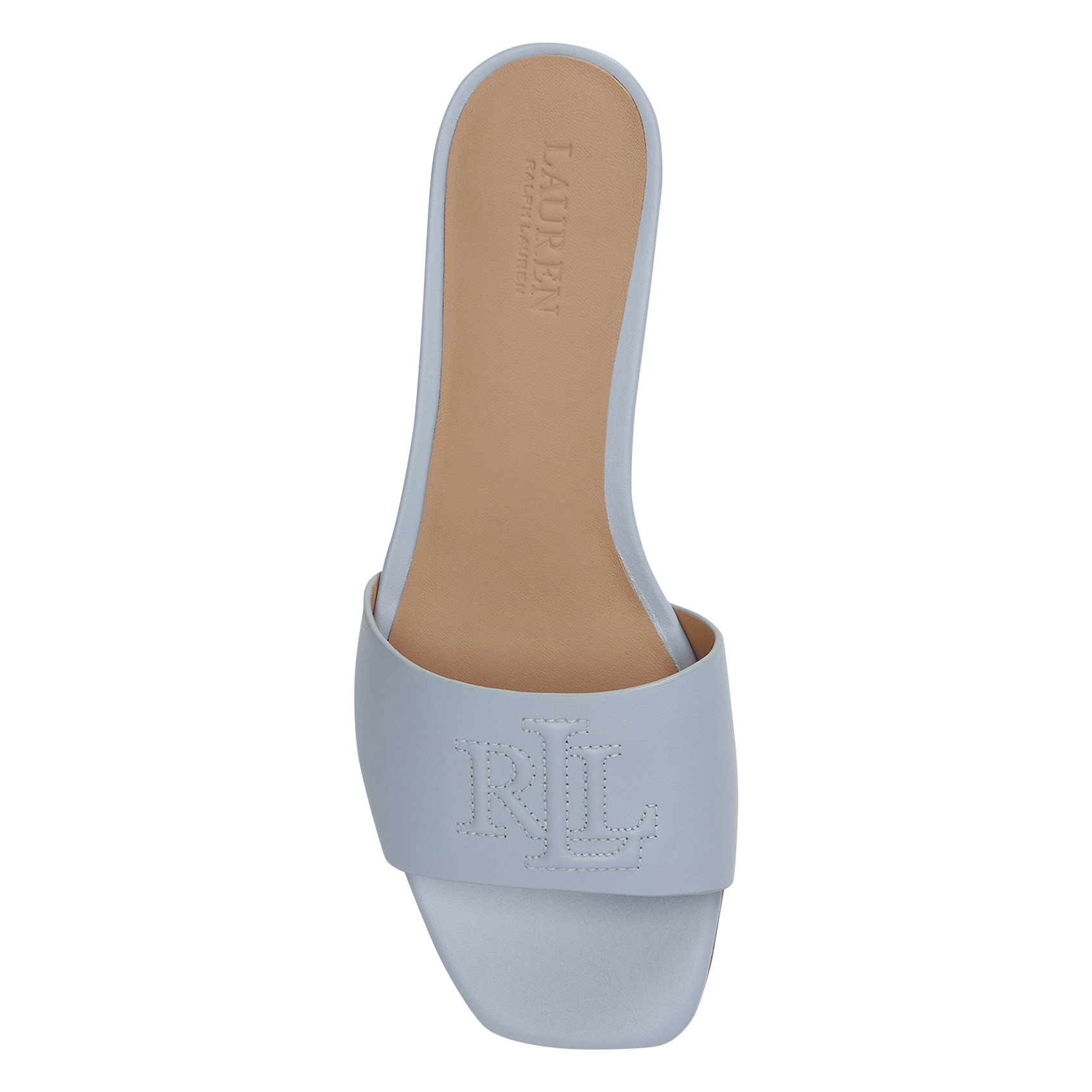 Aouda flat leather sandals LAUREN RALPH LAUREN Blue