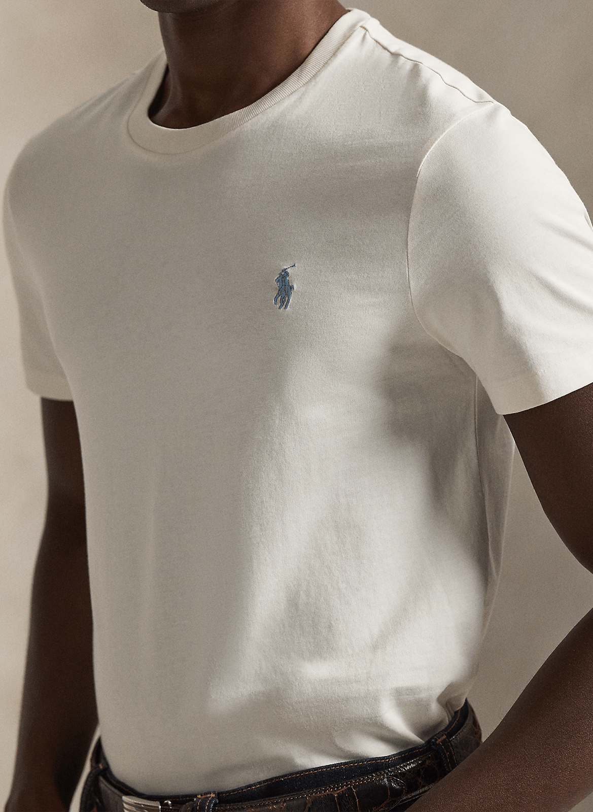 Slim-fit cotton T-shirt POLO RALPH LAUREN White
