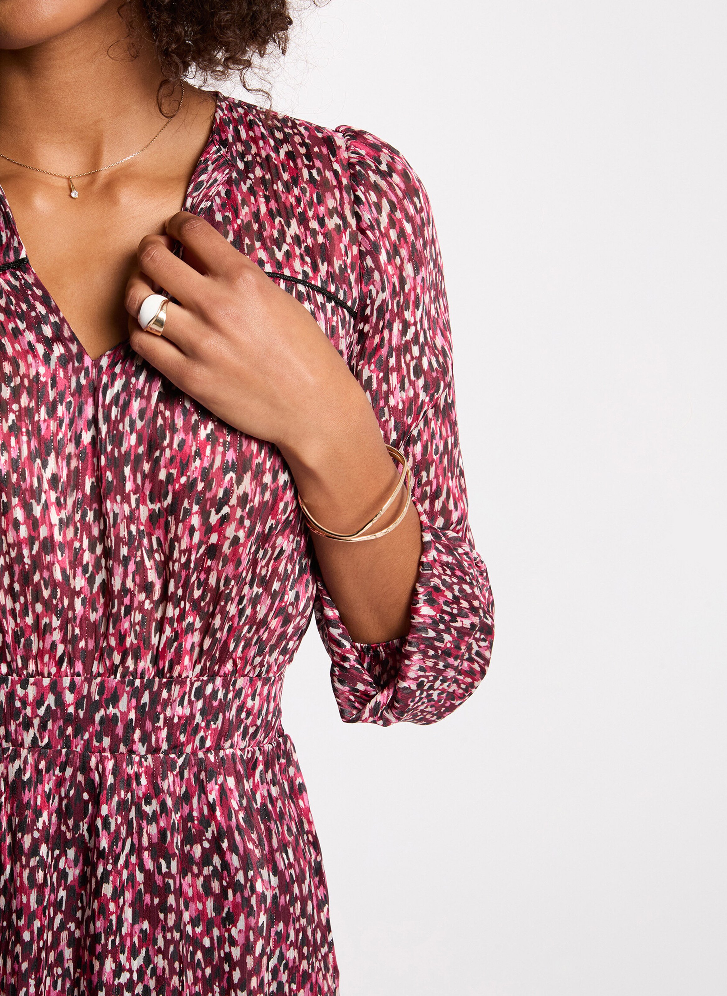 Robe courte ample imprimée MORGAN Multicolore