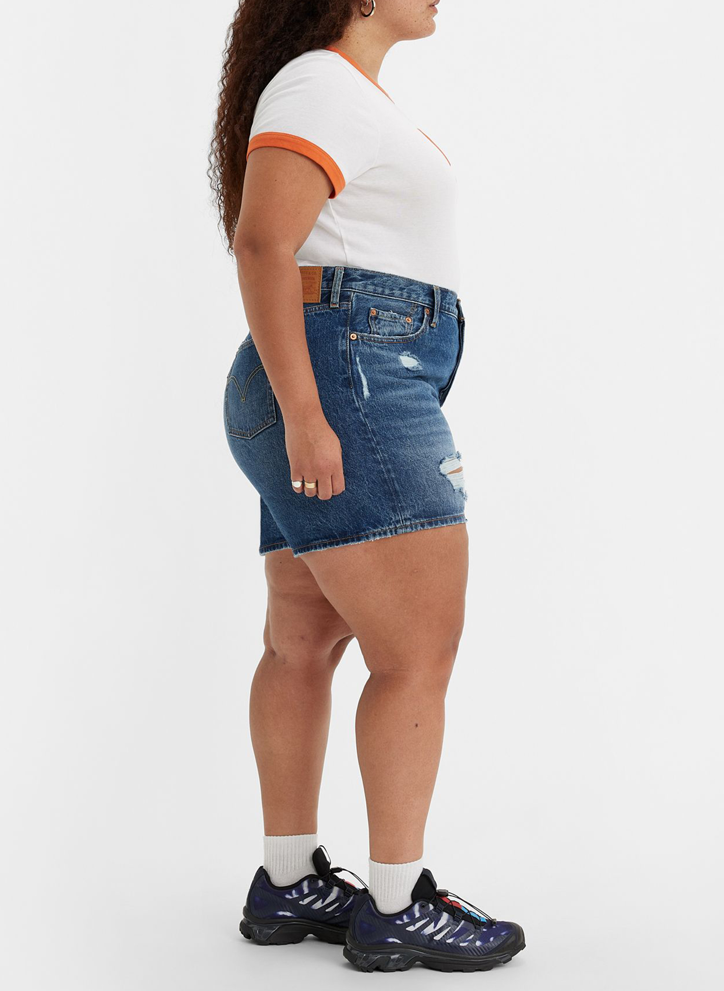 Spijkershort met hoge taille LEVI'S Jeans verschoten