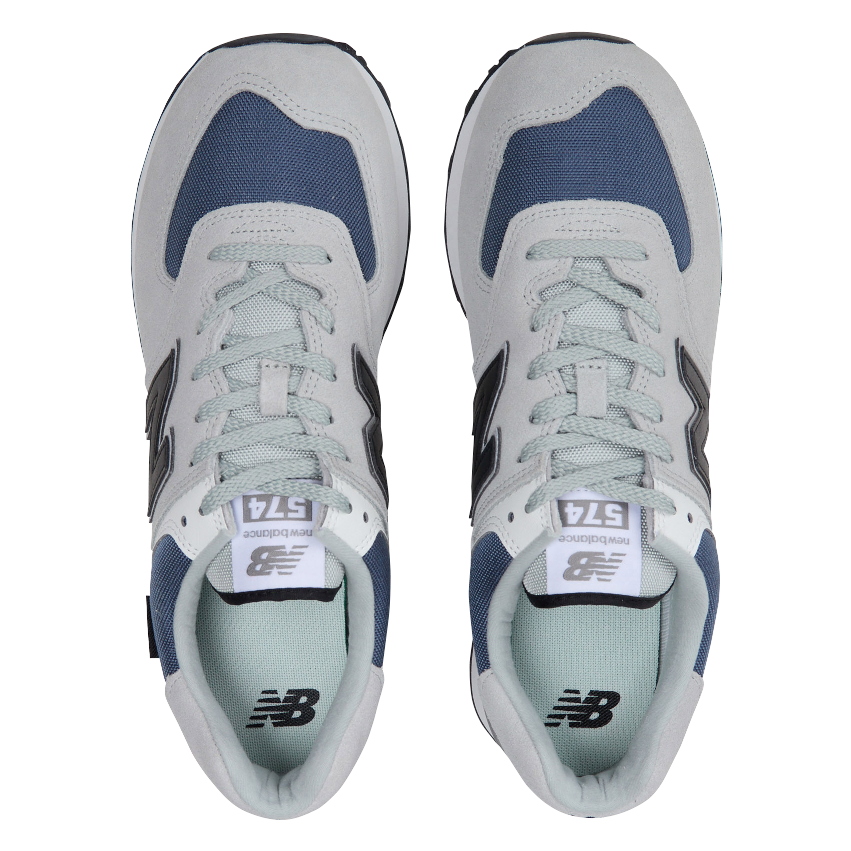 Baskets basses en cuir mélangé NEW BALANCE Blanc