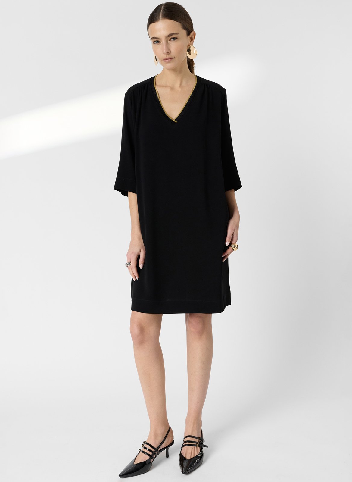 Robe courte col V GERARD DAREL Noir
